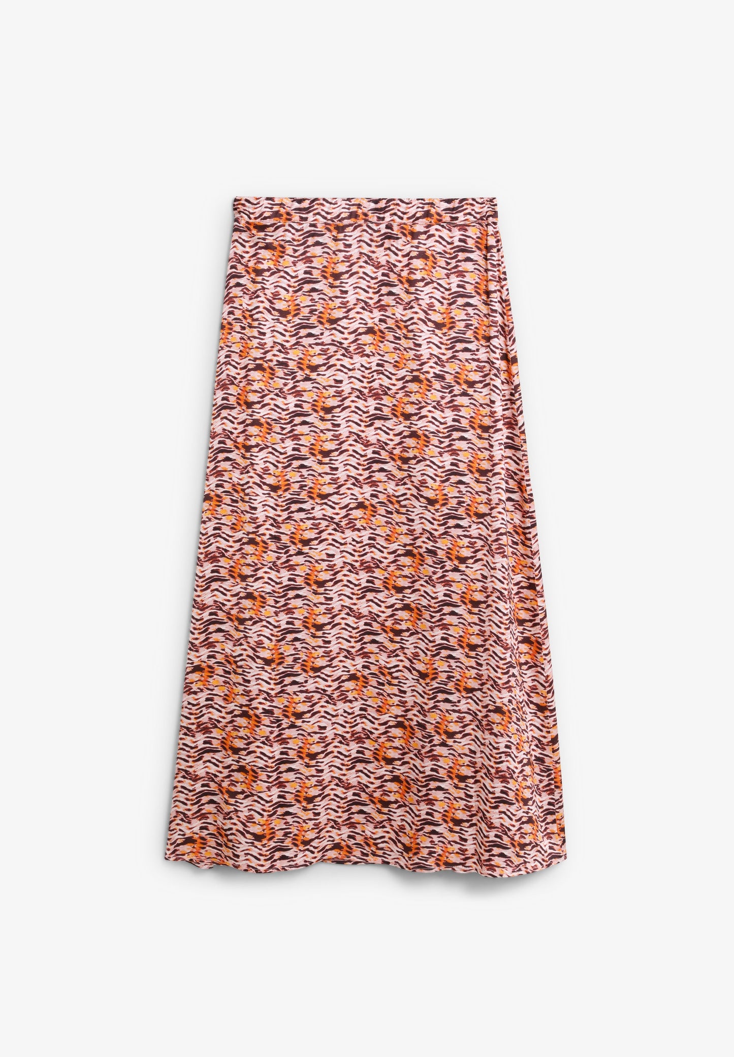 FLOWING PRINTED MIDI SKIRT