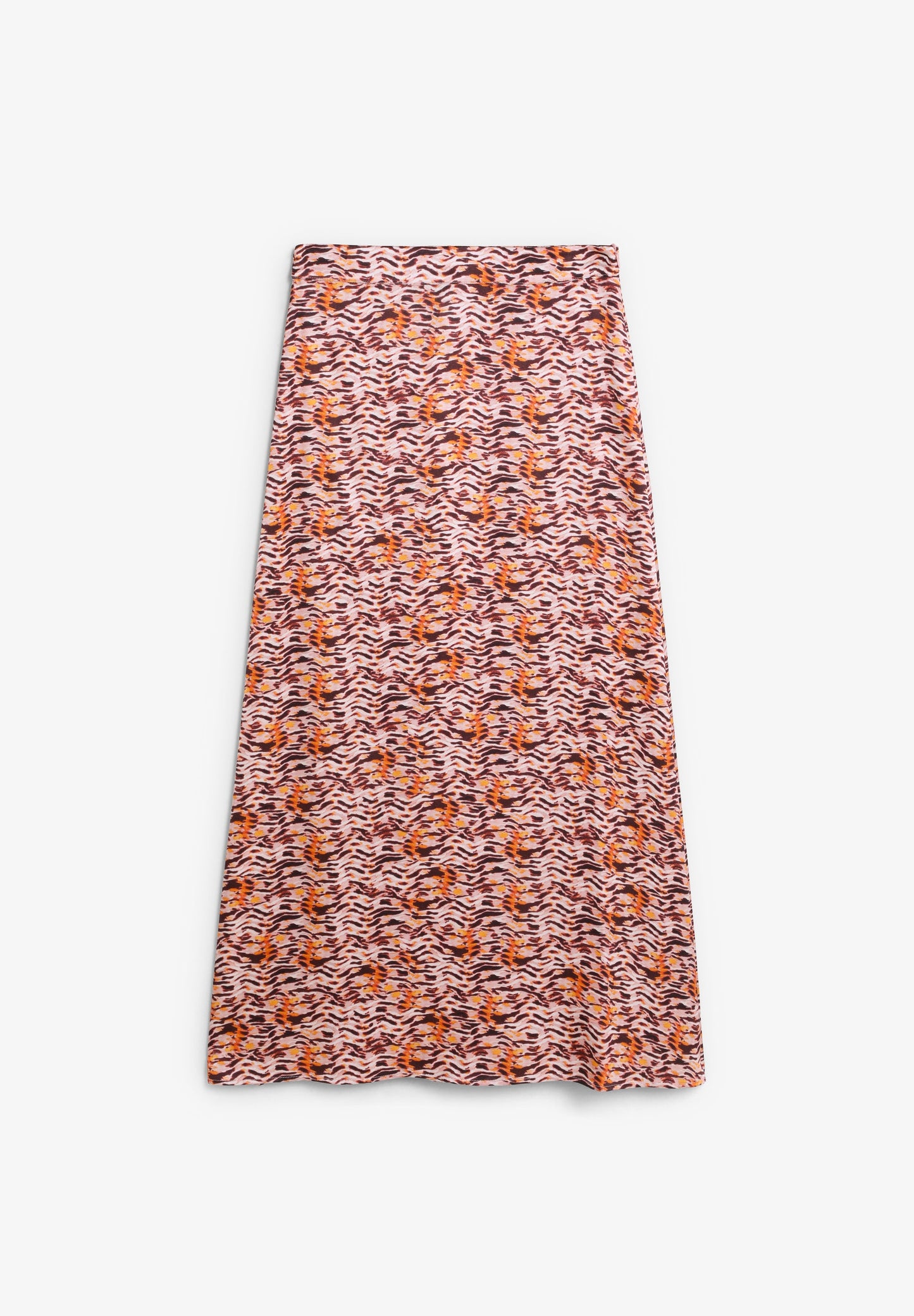 FLOWING PRINTED MIDI SKIRT
