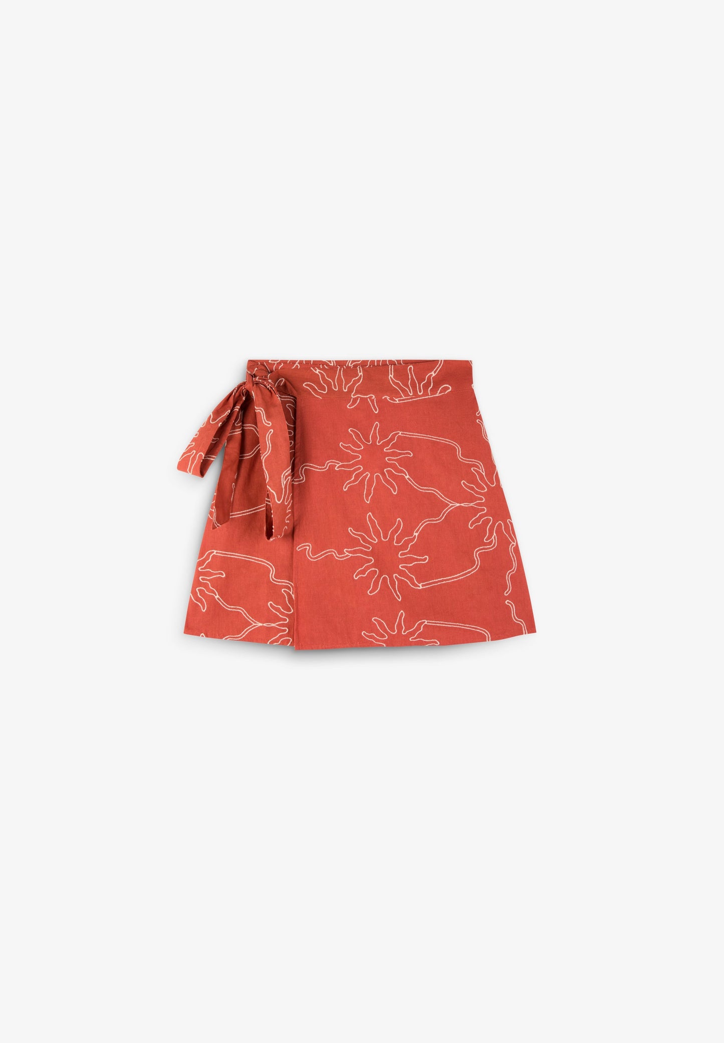 EMBROIDERED LINEN SKIRT | ROBIN X SCALPERS