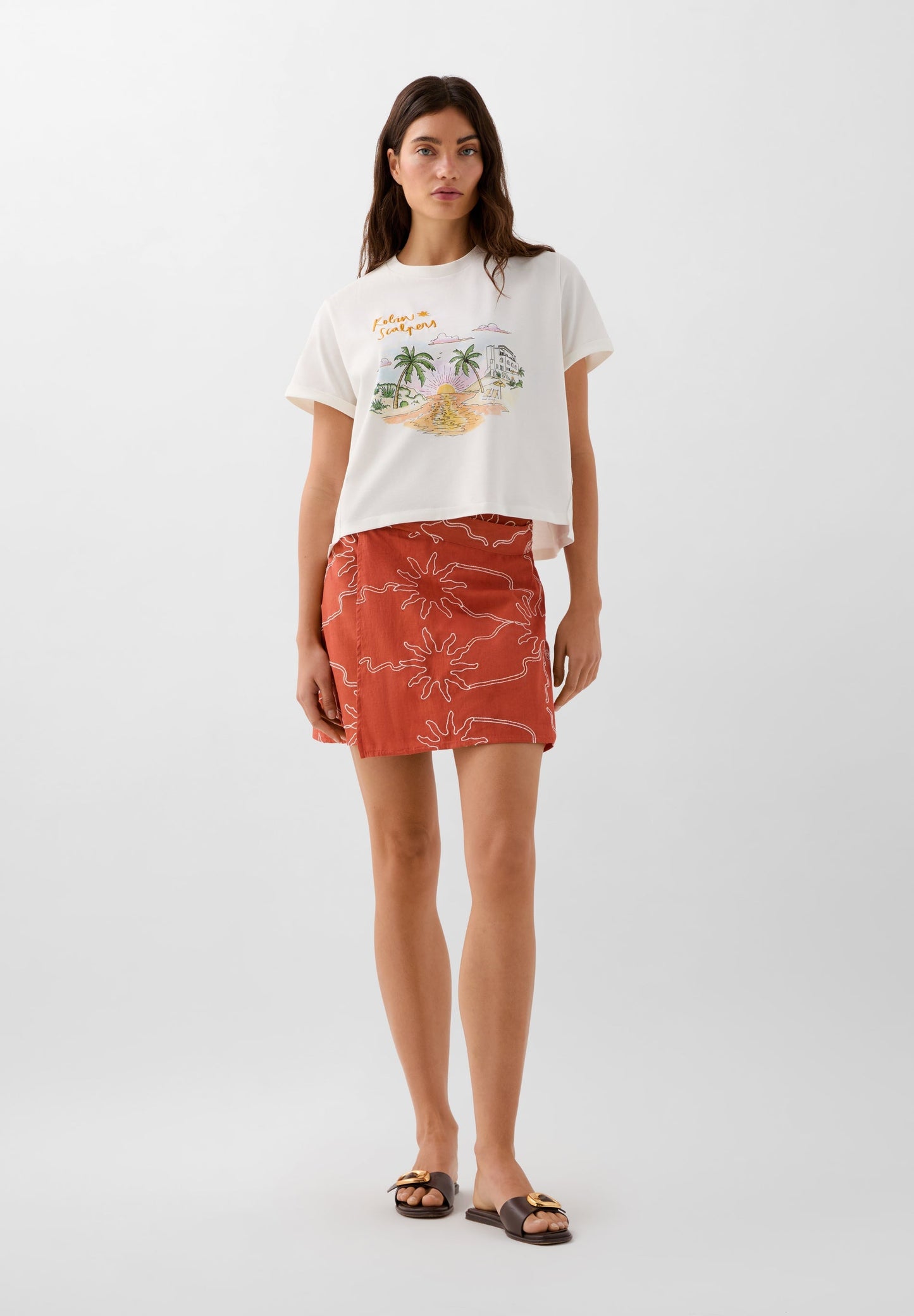 EMBROIDERED PRINT T-SHIRT | ROBIN X SCALPERS