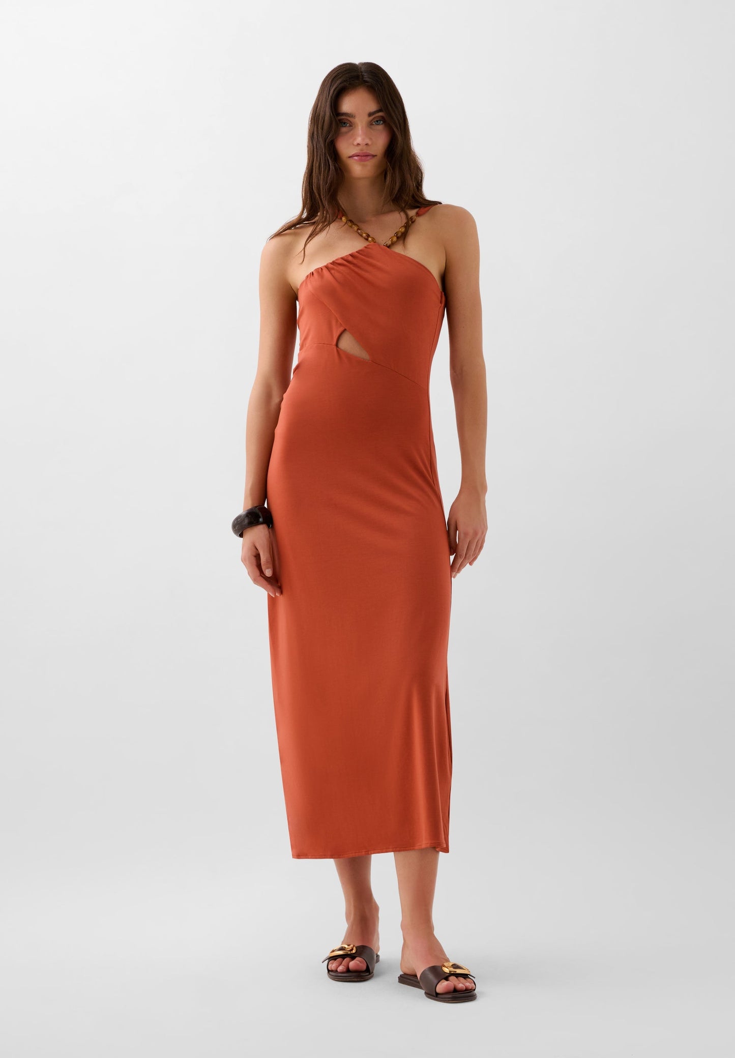 ASYMMETRIC MIDI DRESS | ROBIN X SCALPERS