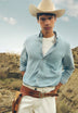 DENIM SHIRT WITH PATCH POCKET