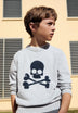 SWEATER WITH CONTRAST SKULL
