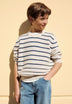 STRIPED ROUND NECK SWEATER