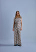 PRINTED JUMPSUIT WITH RUFFLE