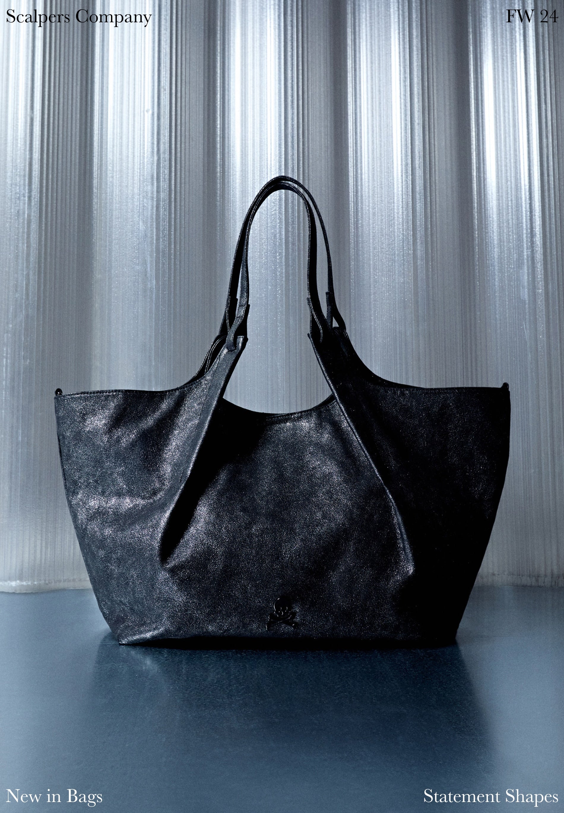 AGED METALLIC TOTE BAG