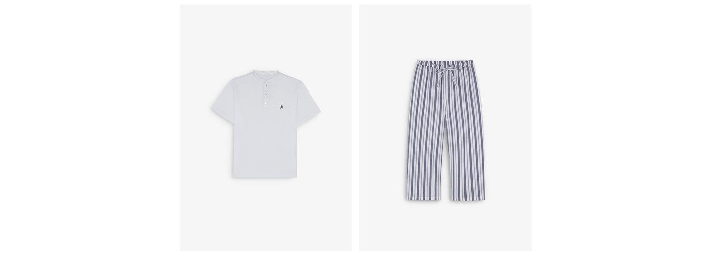 STRIPED BOTTOM PYJAMAS