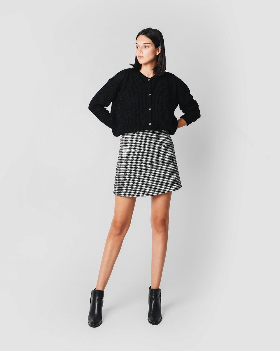 FALDA MINI PAREO PATA DE GALLO - Scalpers