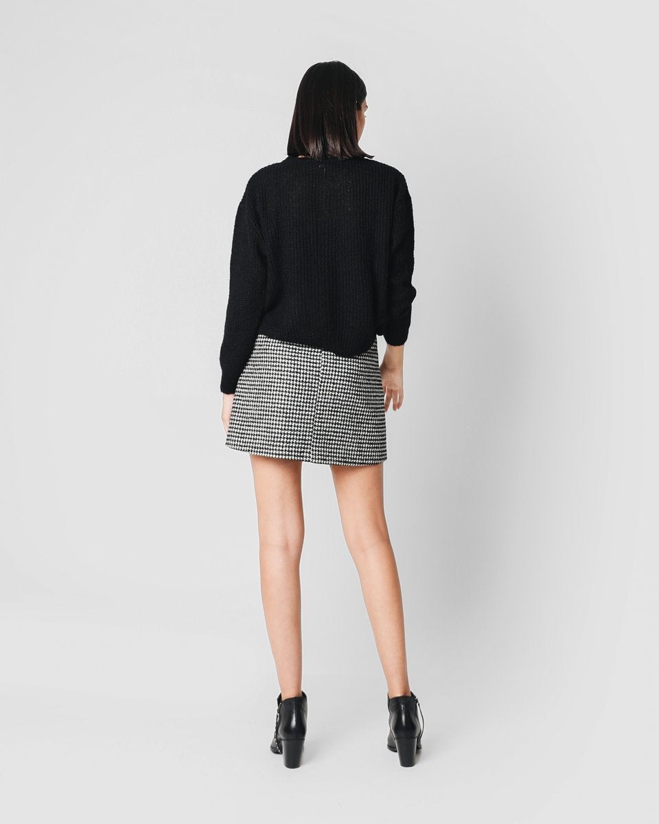 FALDA MINI PAREO PATA DE GALLO - Scalpers