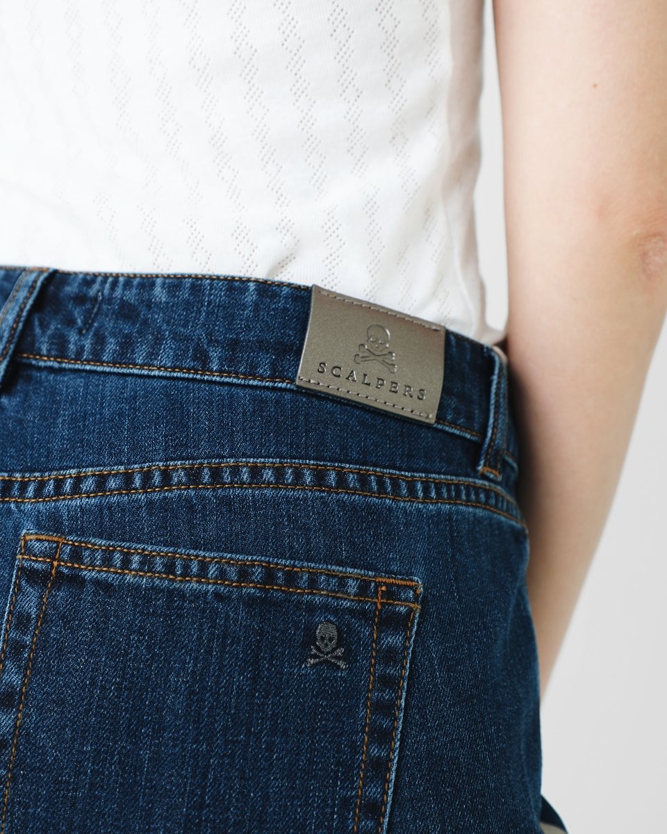 PANTALON DENIM BANDA FOIL