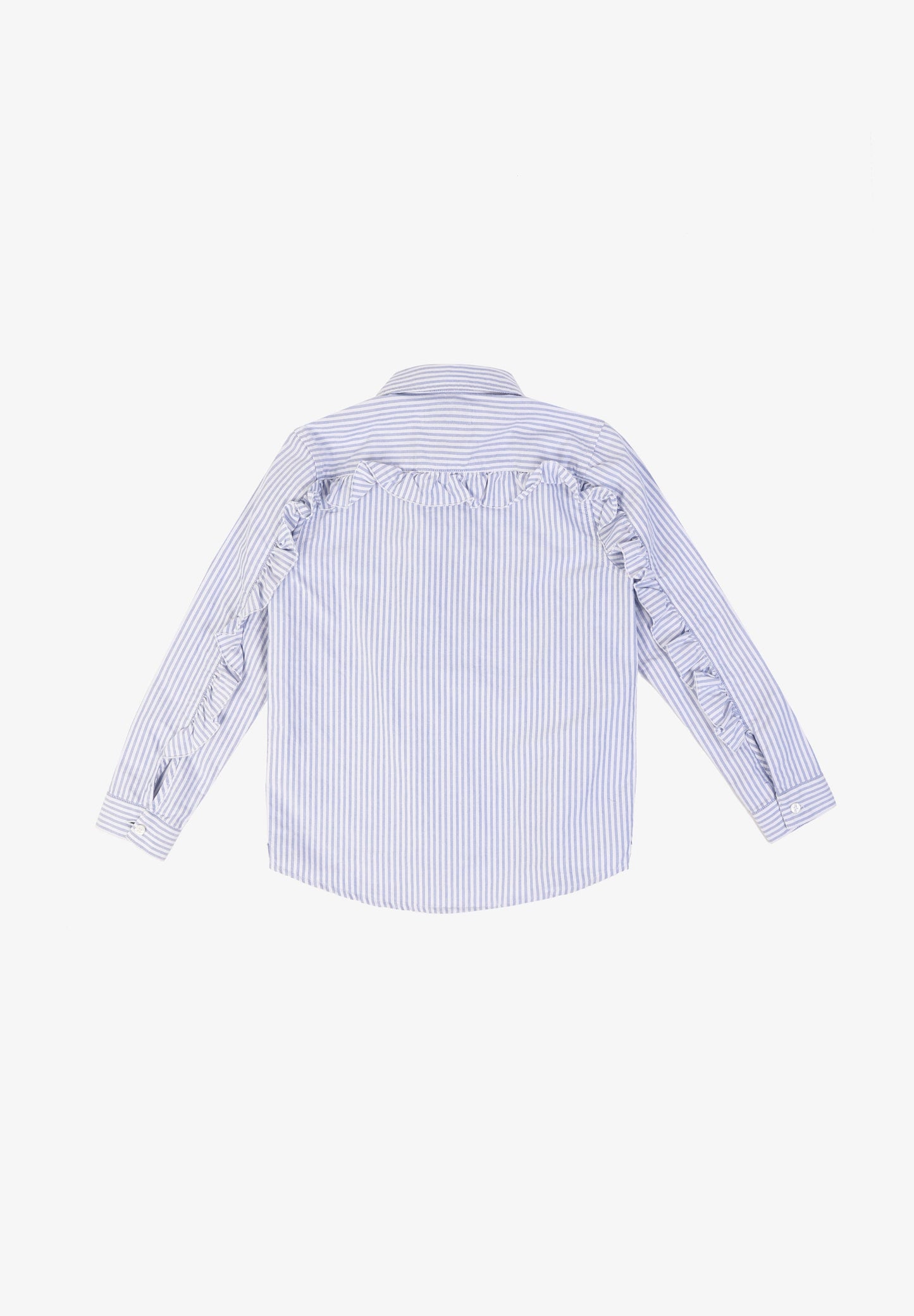 SHIRT WITH RUFFLED BACK