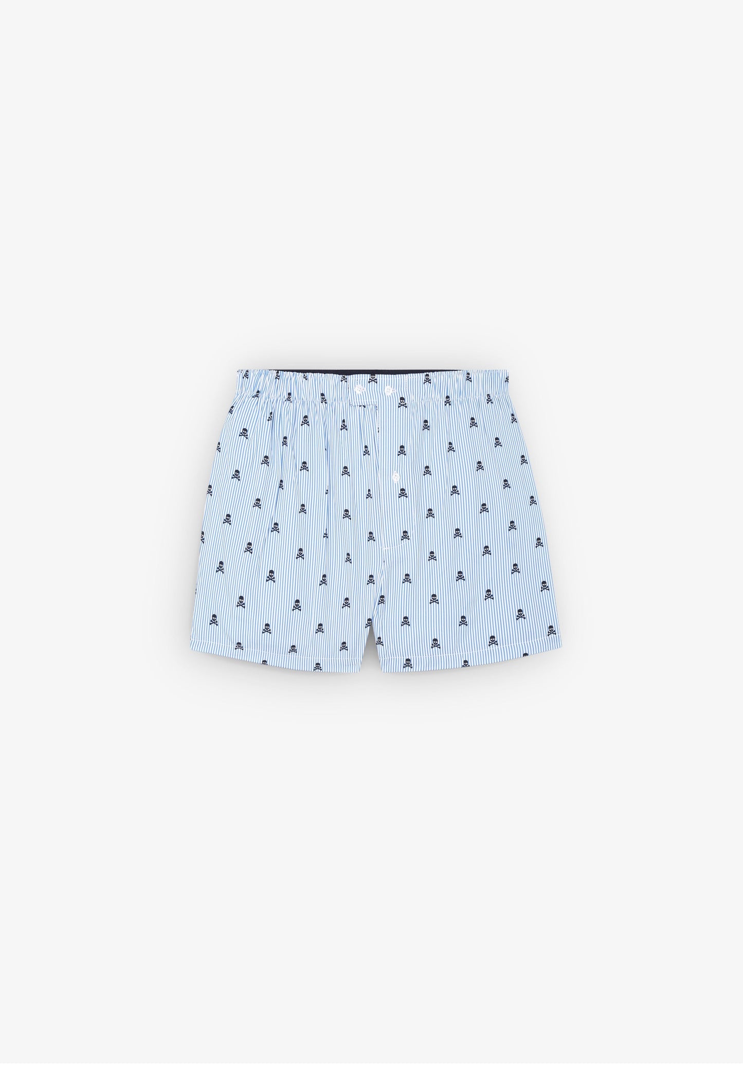 STRIPED SKULL BOXER SHORTS