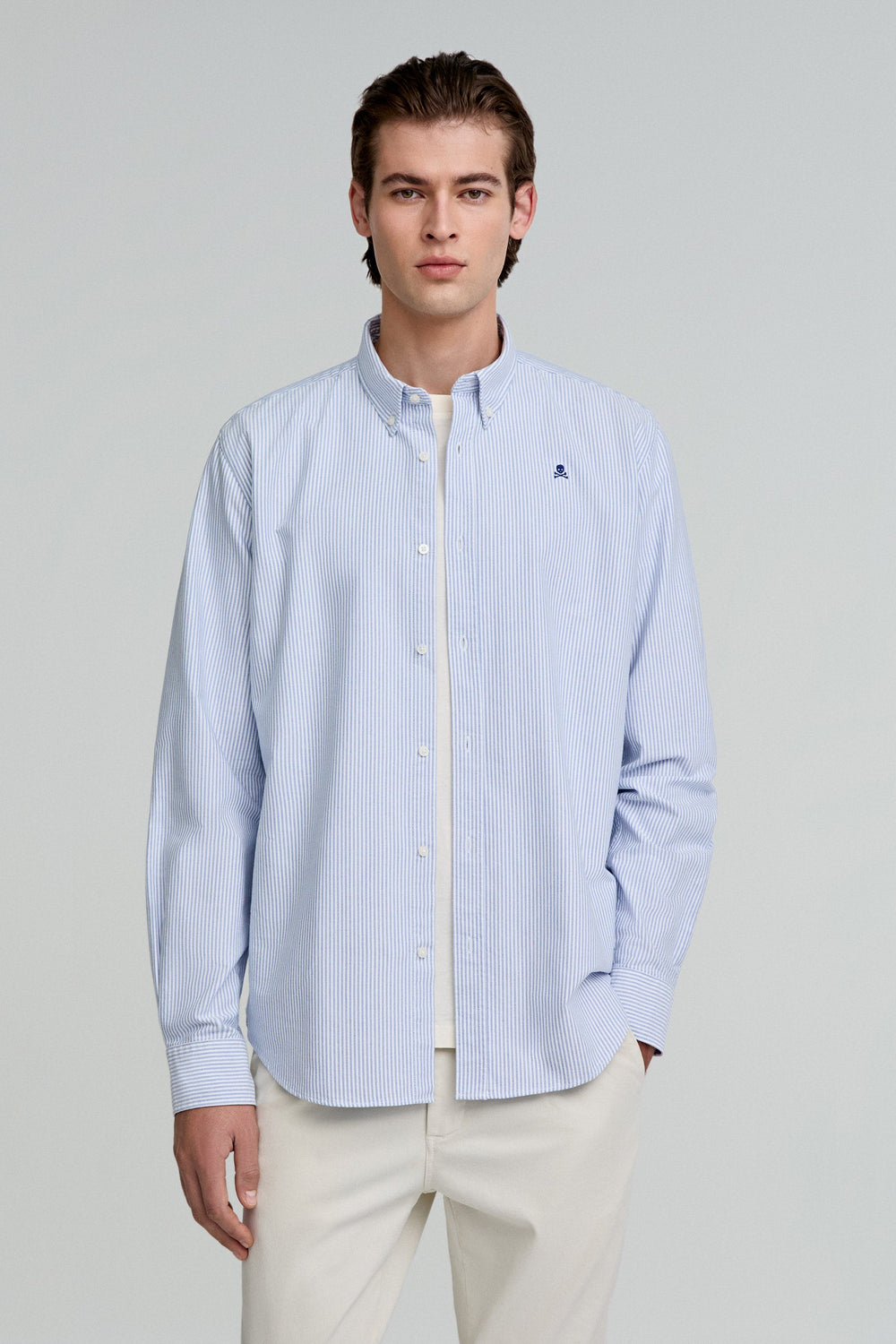 CAMISA OXFORD CALAVERA CONTRASTE - Scalpers