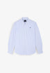 STRIPED OXFORD SHIRT WITH LOGO