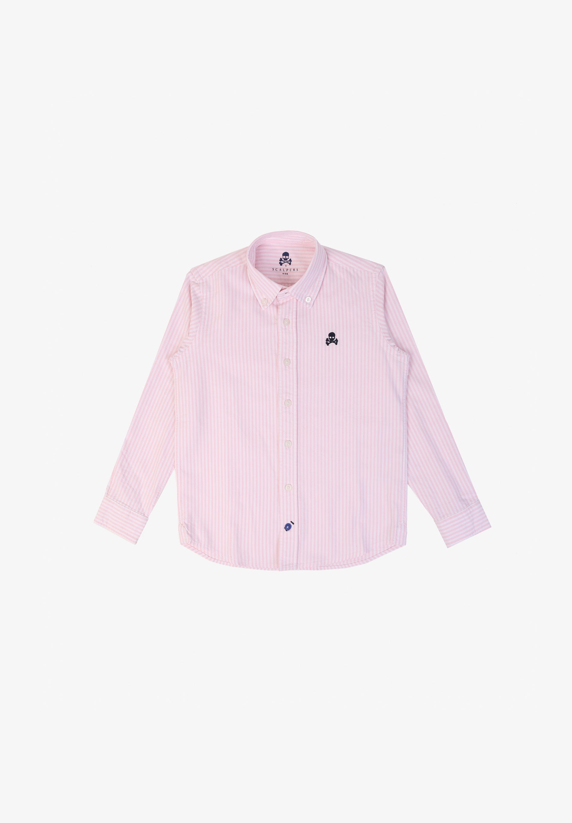 STRIPED SHIRT WITH CONTRAST SKULL