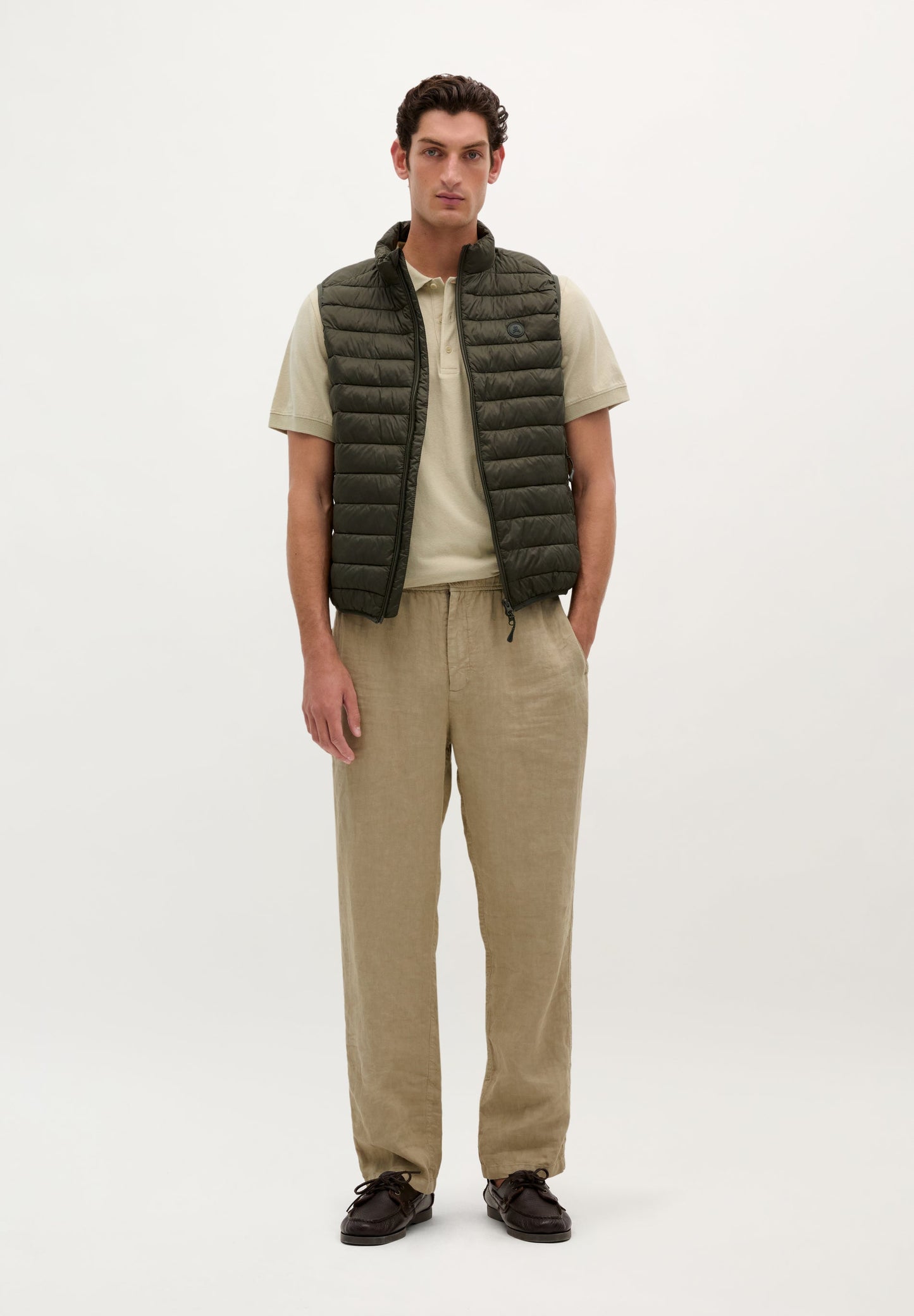 QUILTED GILET WITH SKULL