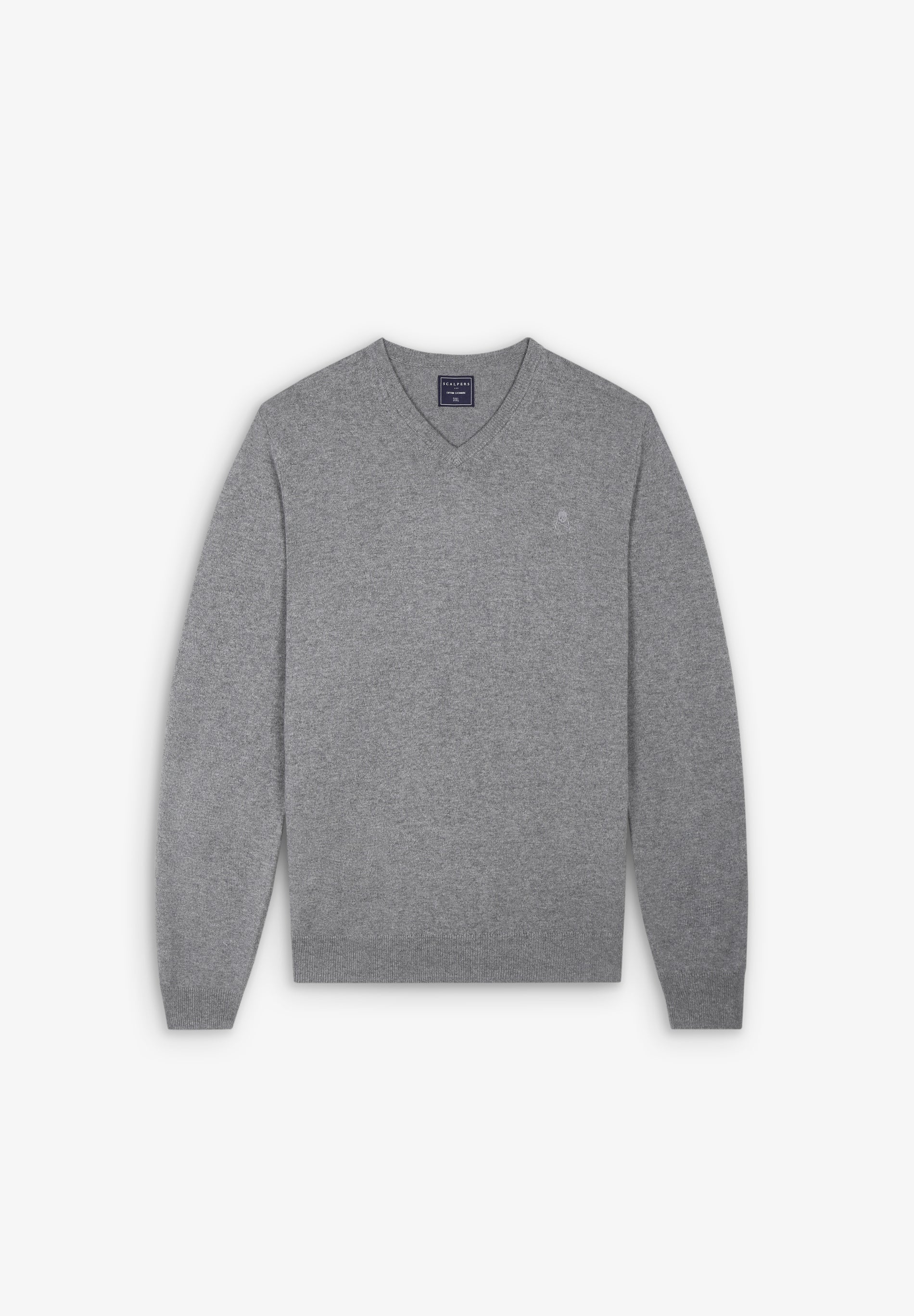 BASIC COTTON EMBROIDERED SWEATER