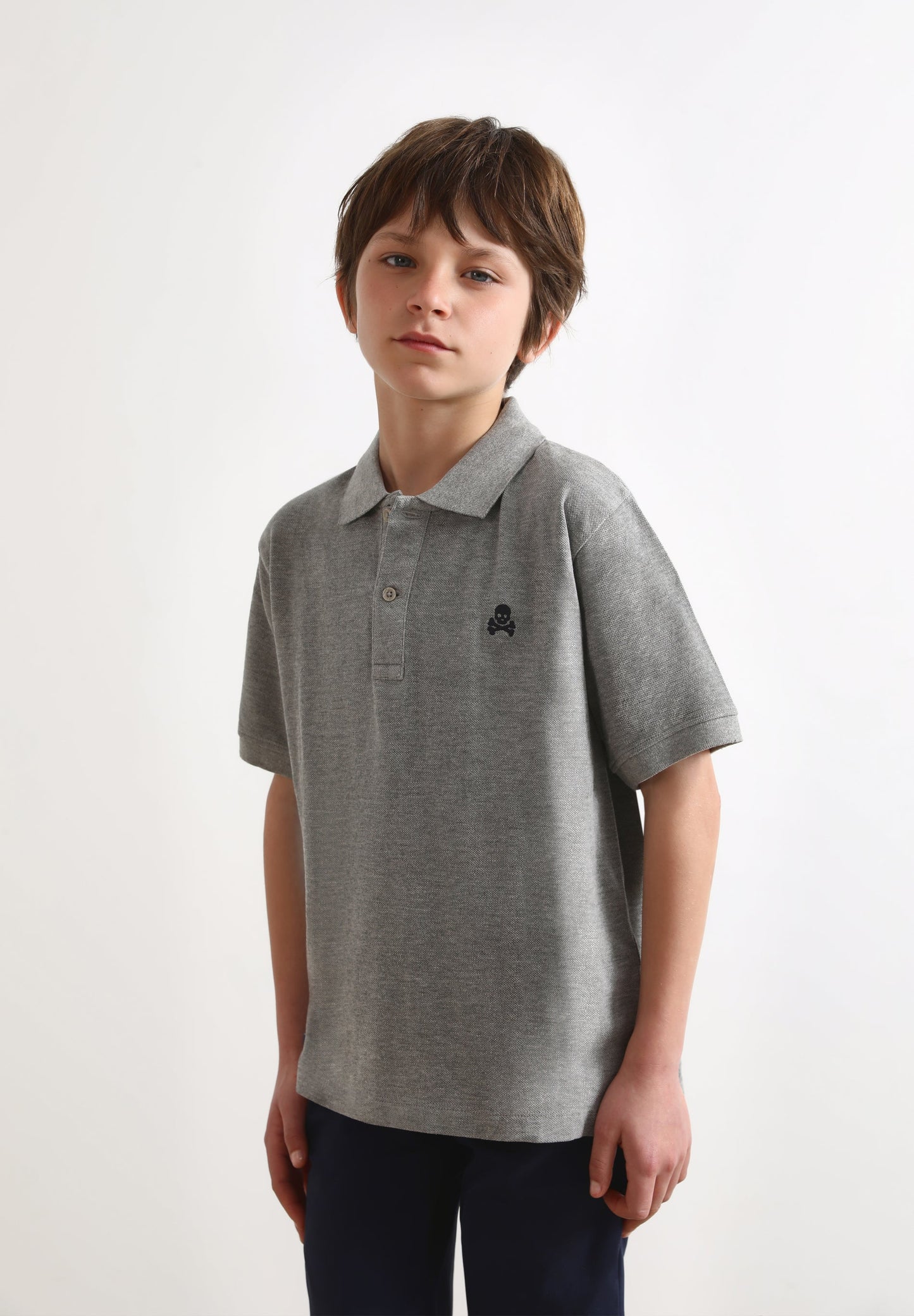 BASIC POLO SHIRT WITH SKULL