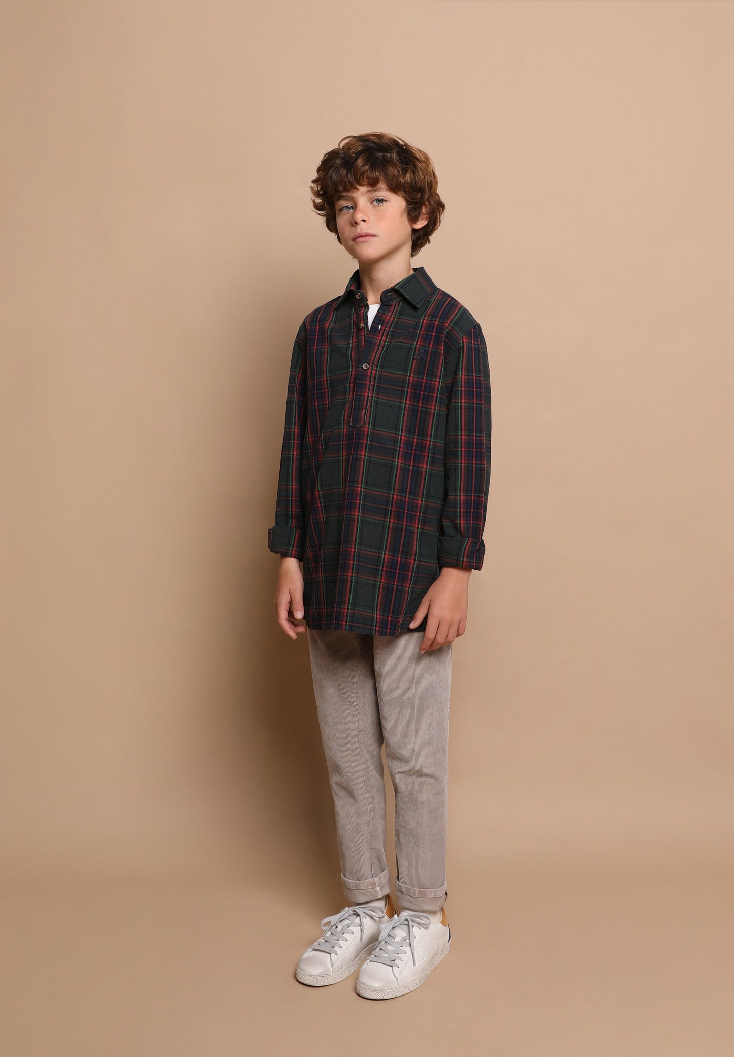 POLERA TARTAN SHIRT KIDS