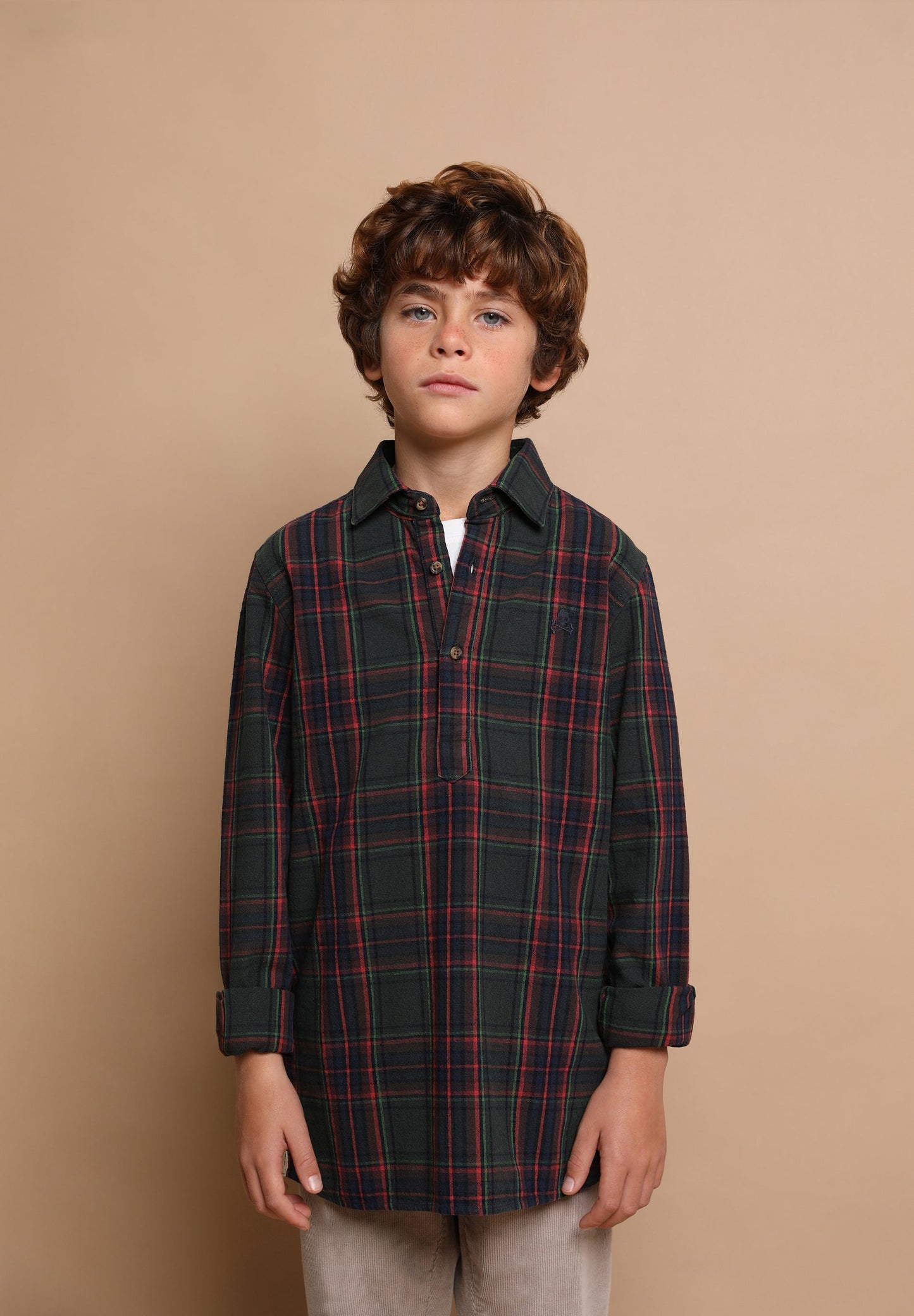 POLERA TARTAN SHIRT KIDS