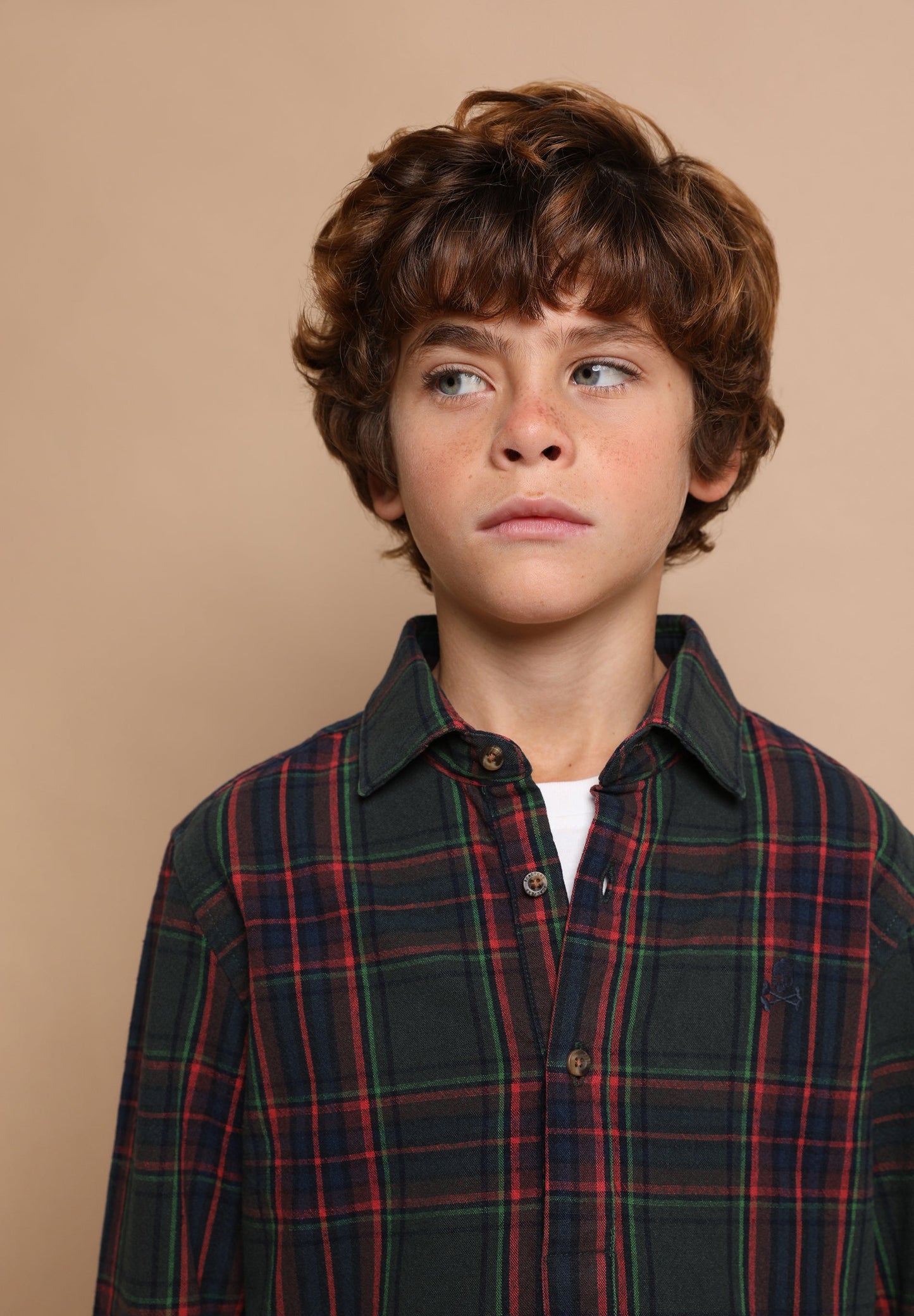 POLERA TARTAN SHIRT KIDS