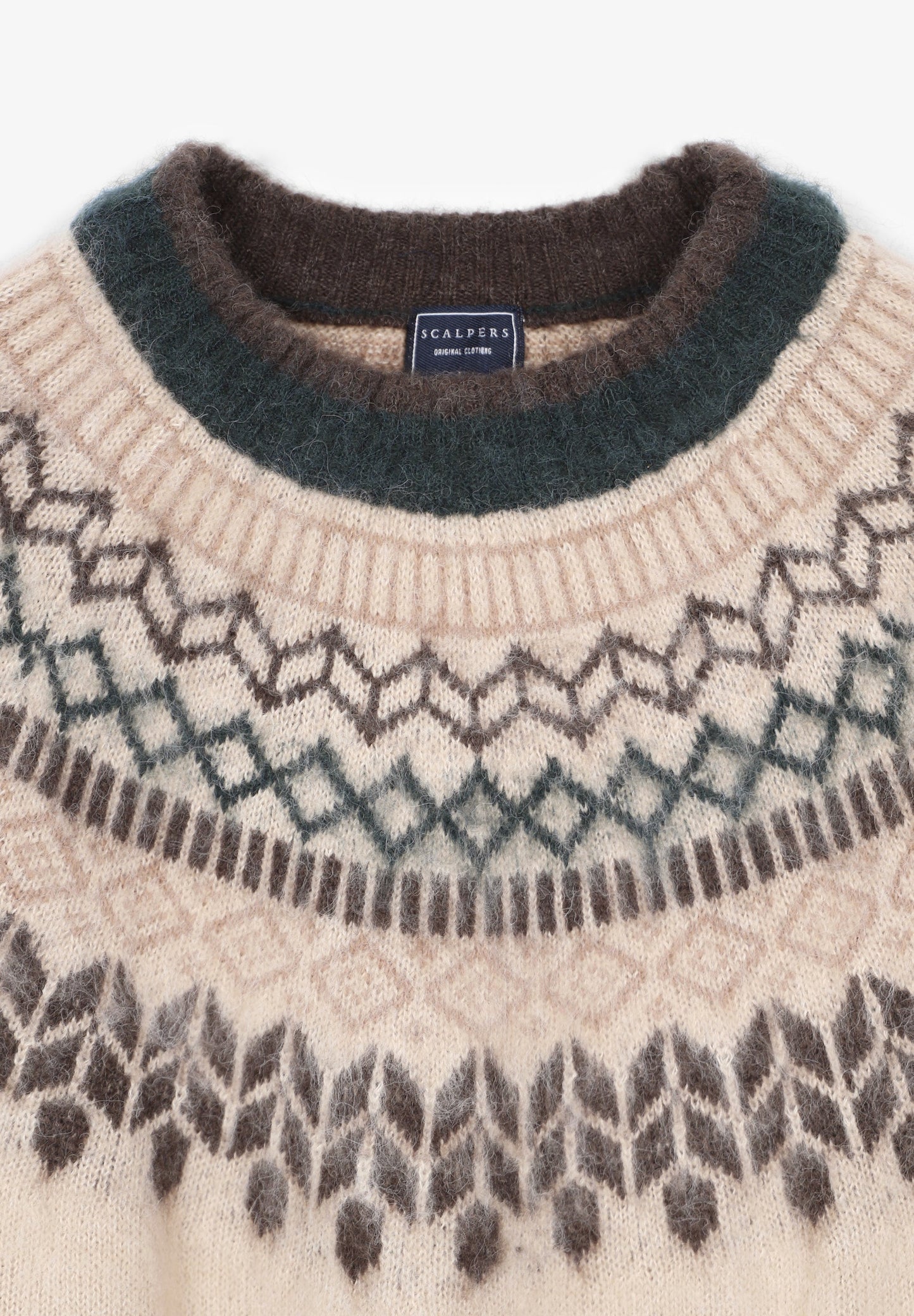 EMBELLISHED NECK SWEATER