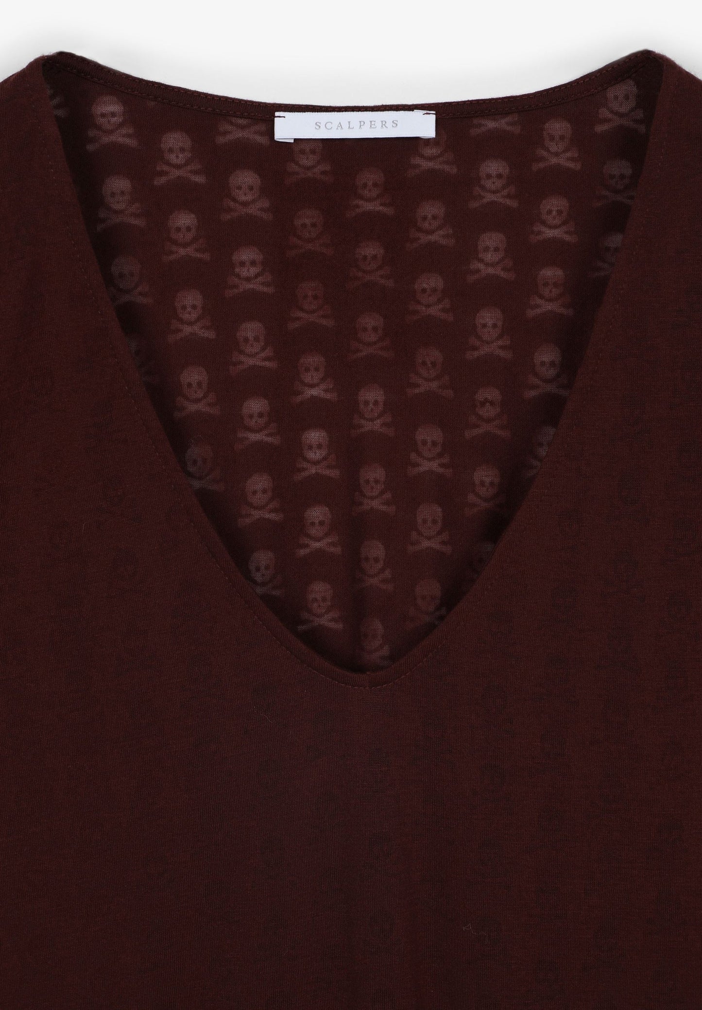 T-SHIRT WITH ALL-OVER SKULL PRINT