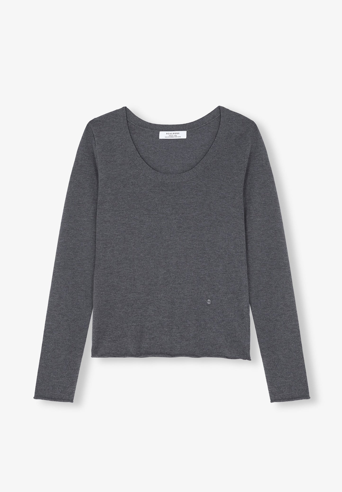 DOUBLE PLACEMENT PRINT KNITTED SWEATER