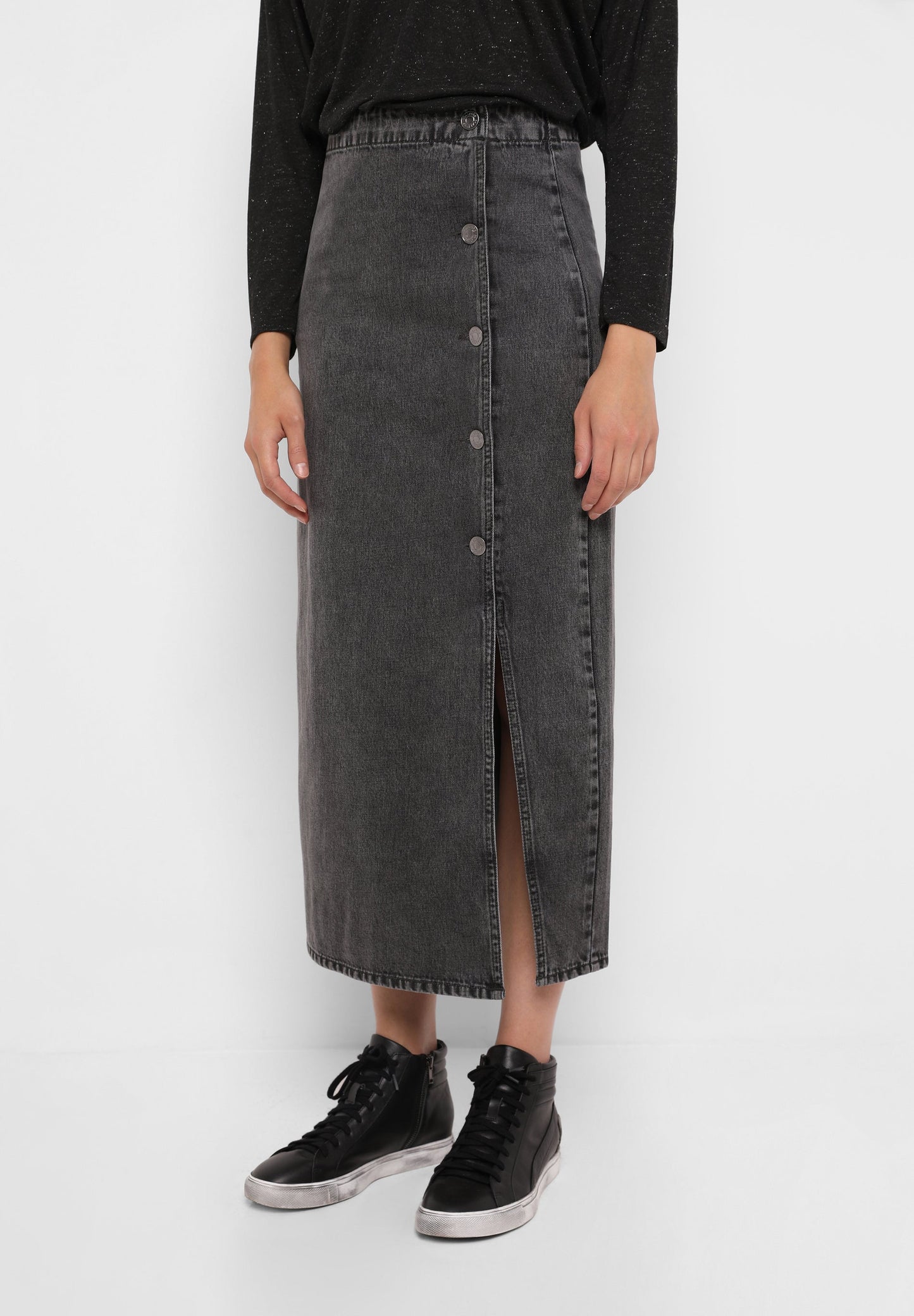 DENIM MIDI SKIRT
