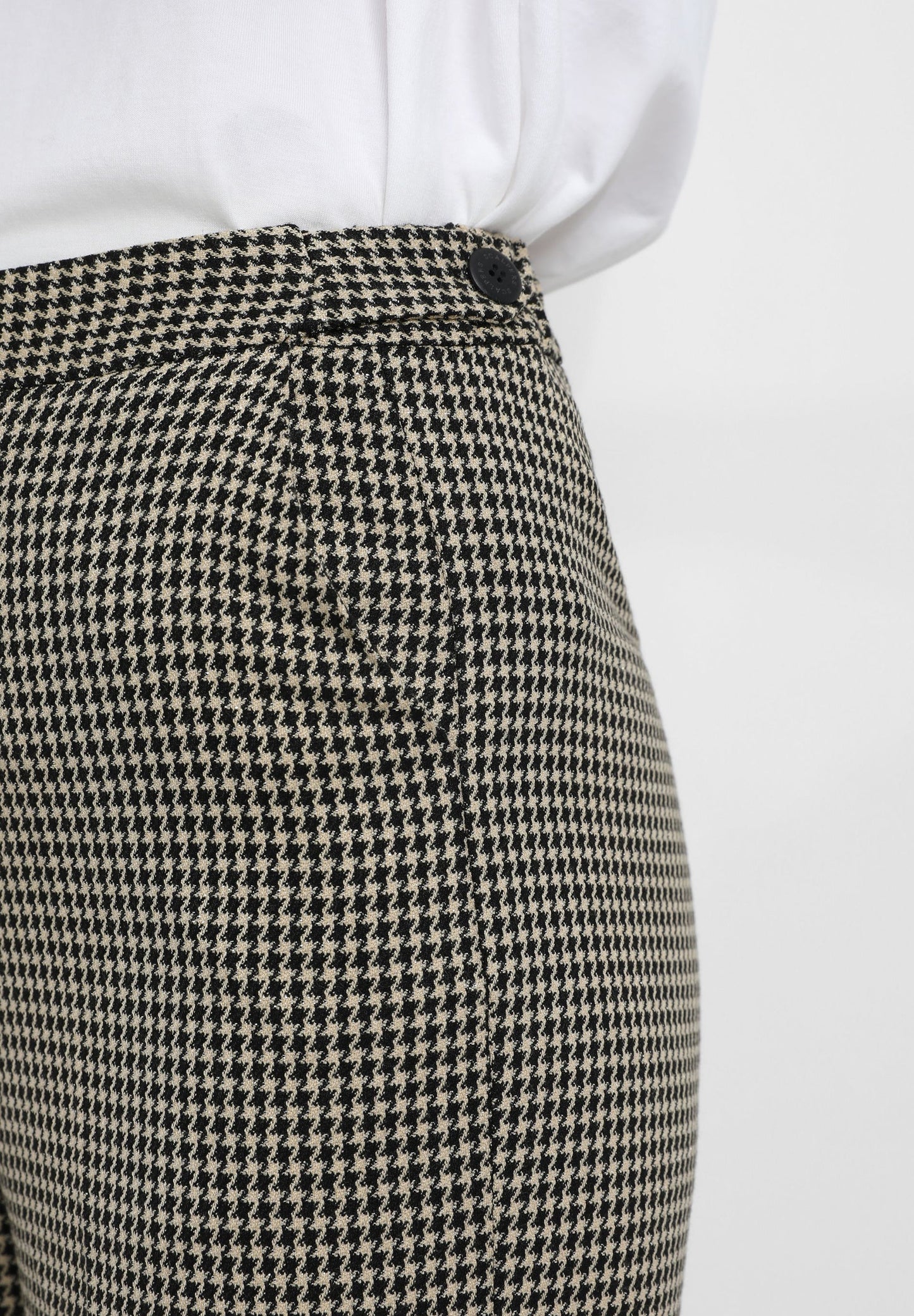 STRAIGHT HOUNDSTOOTH TROUSERS