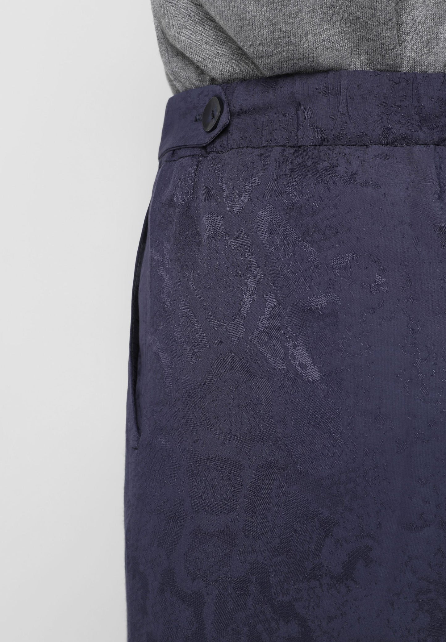 FLOWING JACQUARD TROUSERS