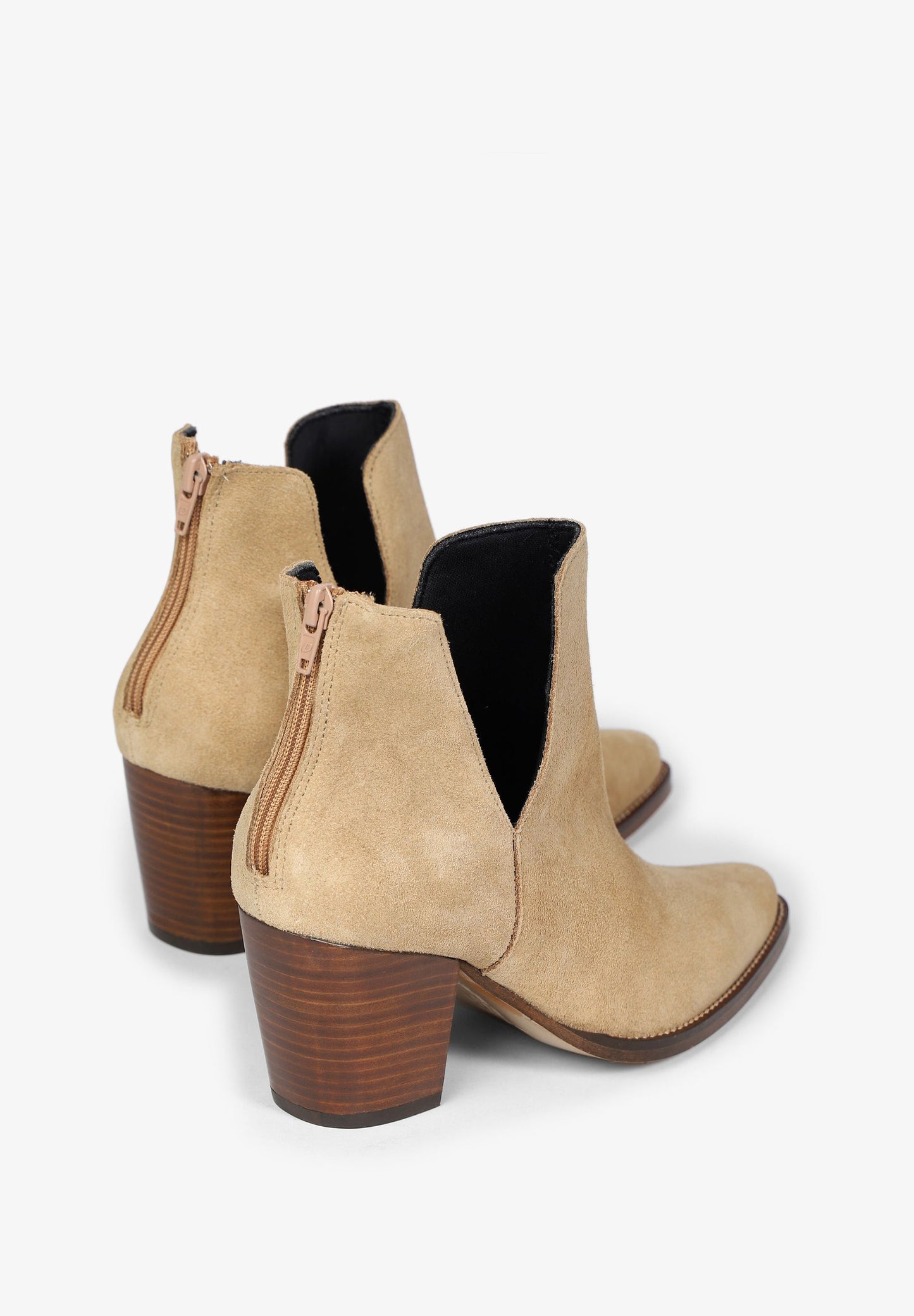 SUEDE ANKLE BOOTS WITH SIDE VENT