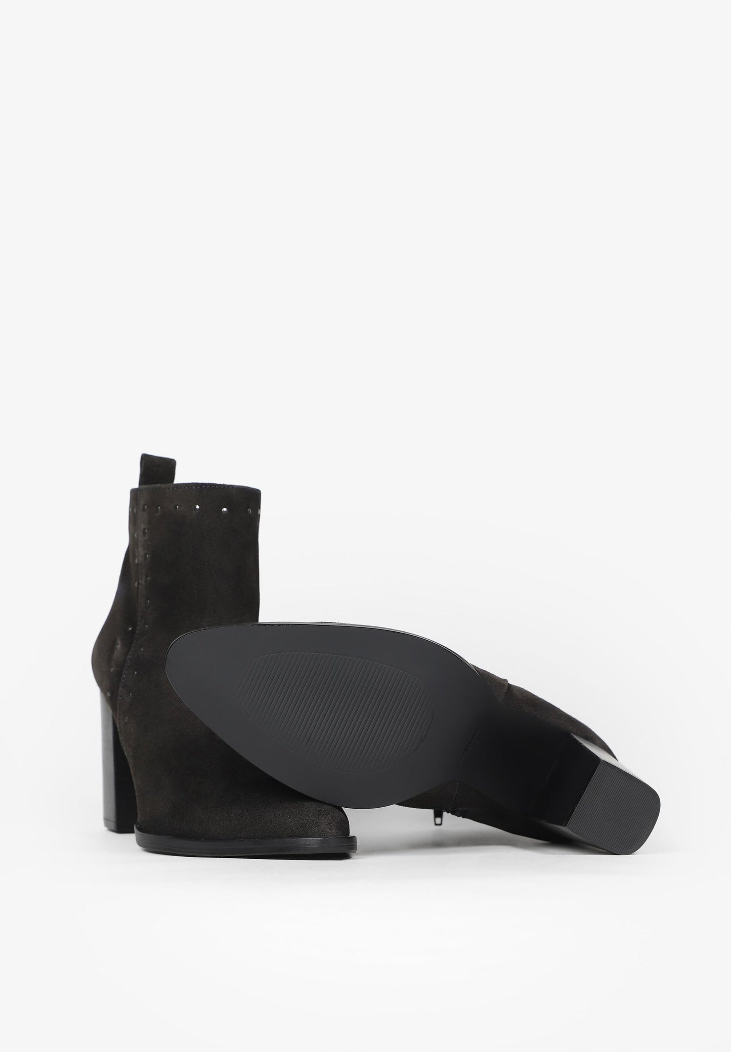 SUEDE ANKLE BOOTS WITH STUDS