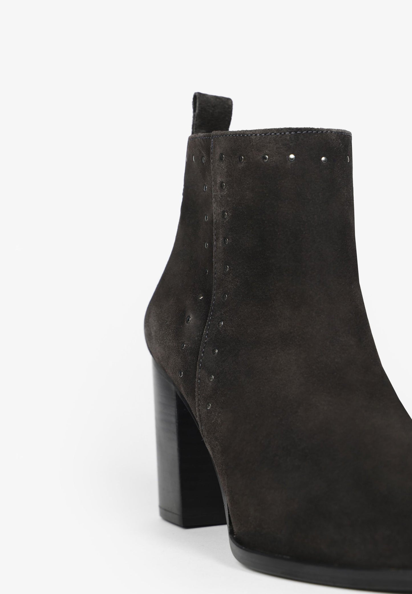 SUEDE ANKLE BOOTS WITH STUDS