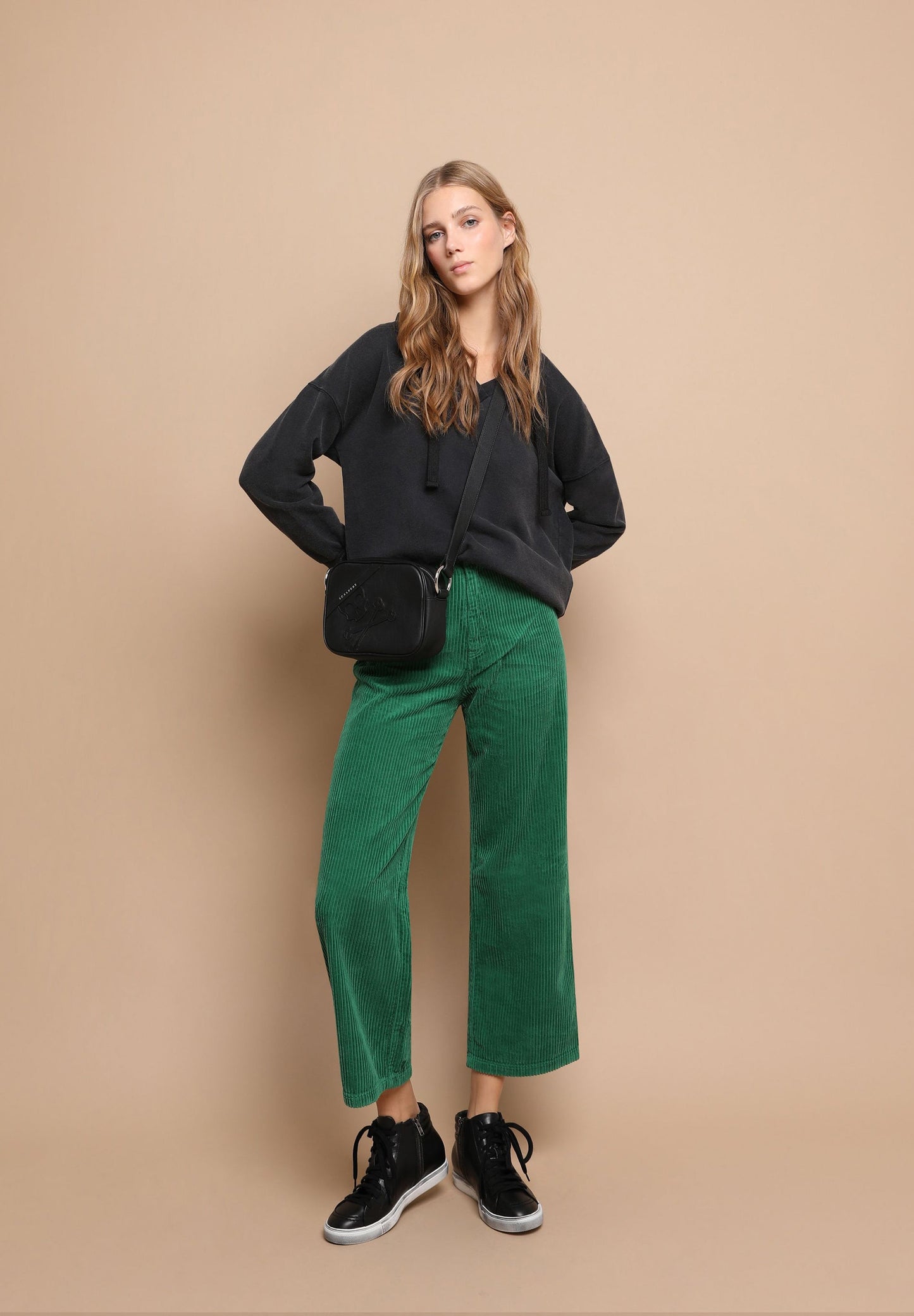 FLARED CORDUROY TROUSERS