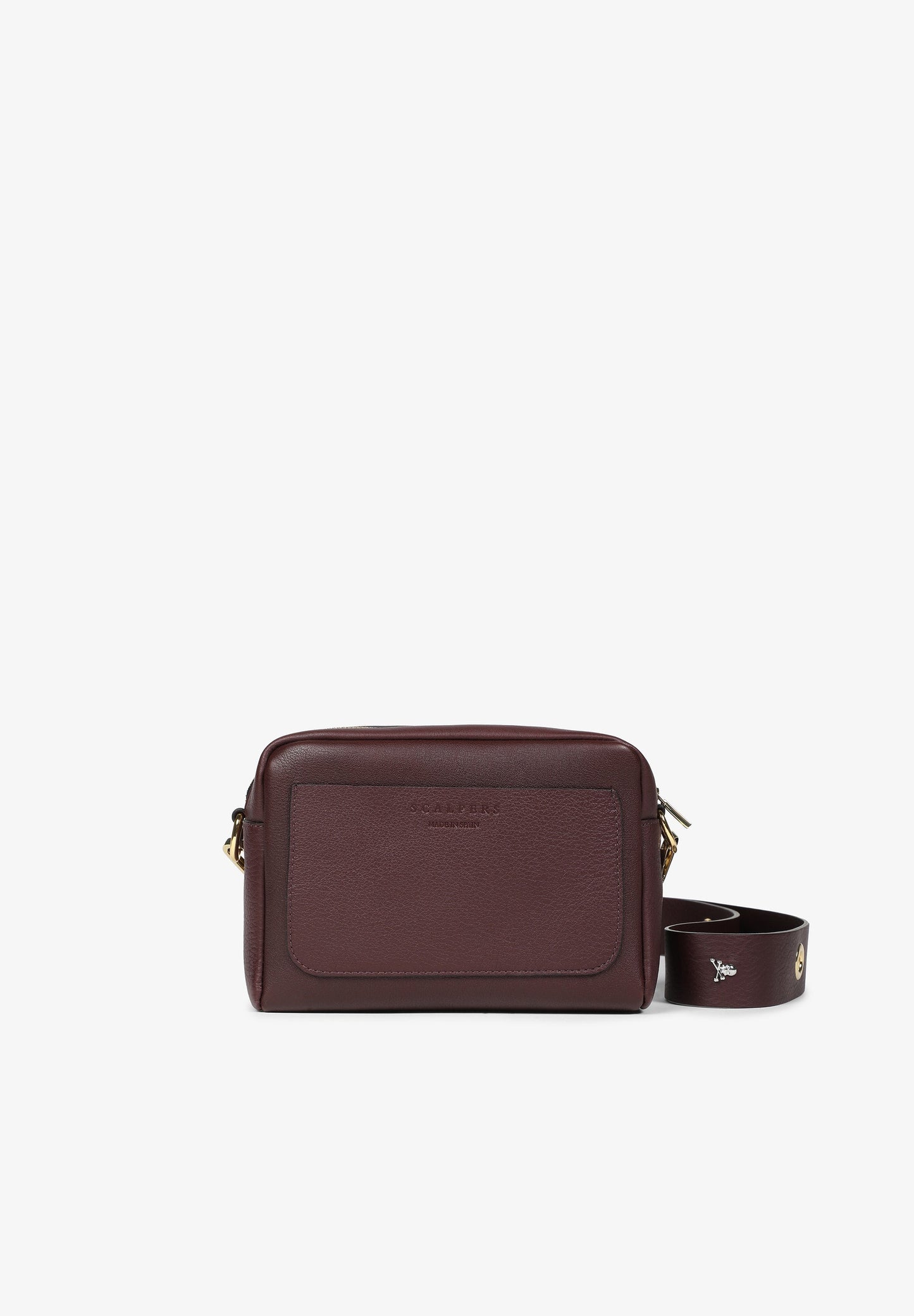 PLAIN LEATHER CROSSBODY BAG