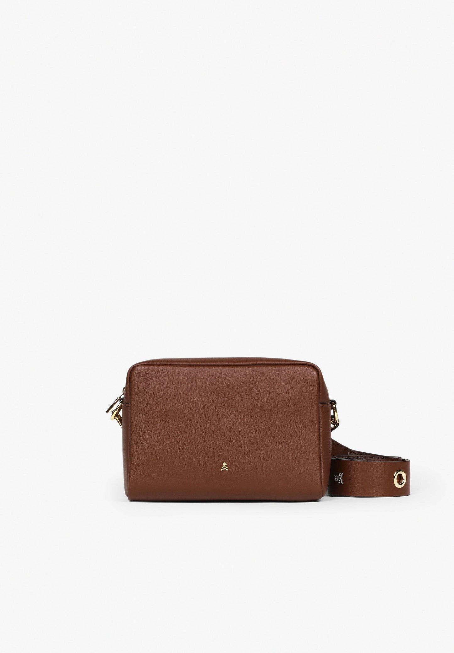PLAIN LEATHER CROSSBODY BAG