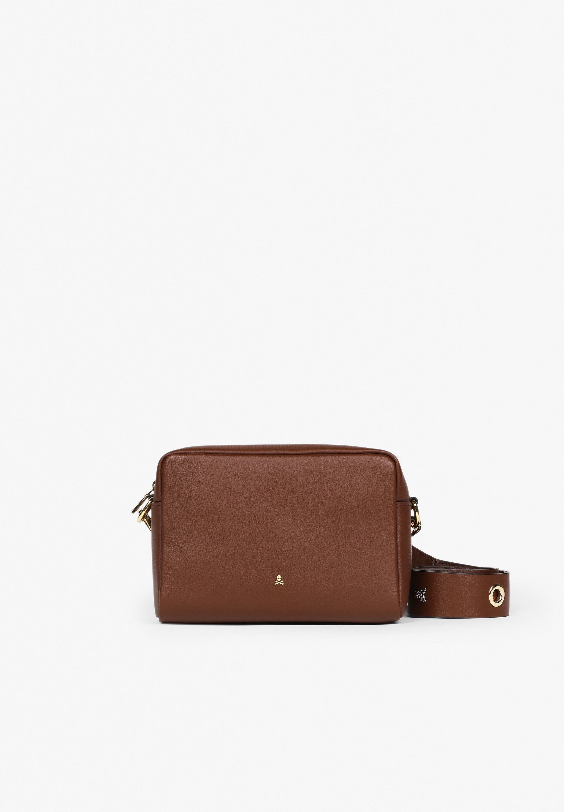 PLAIN LEATHER CROSSBODY BAG