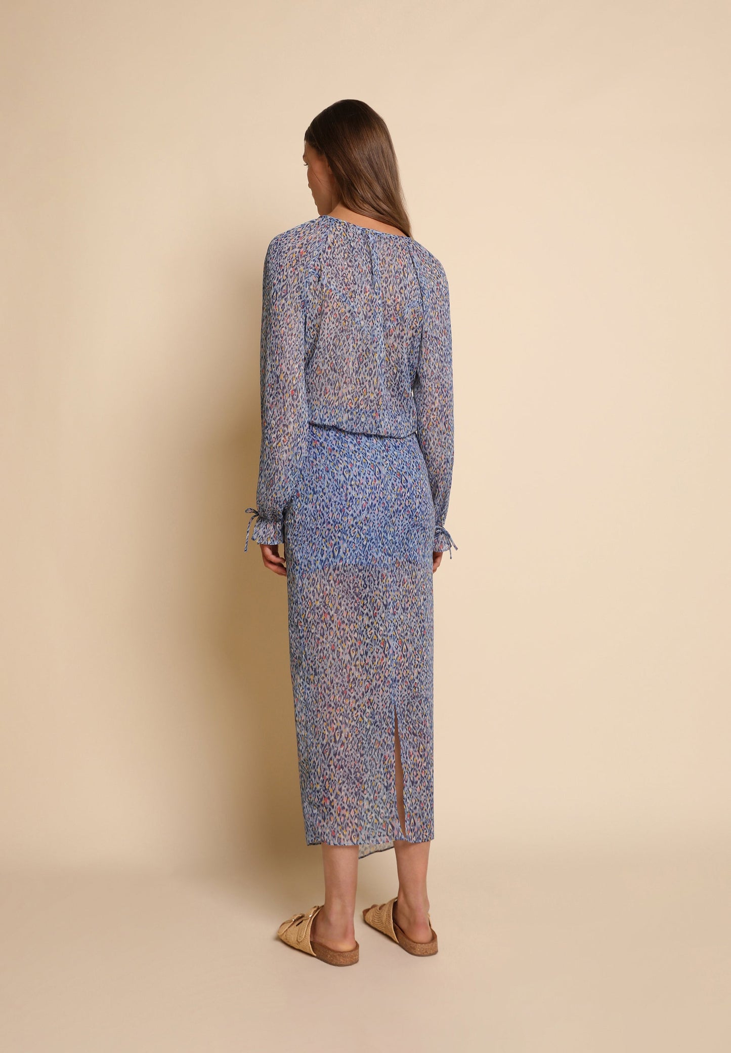 ANIMAL PRINT MIDI DRESS