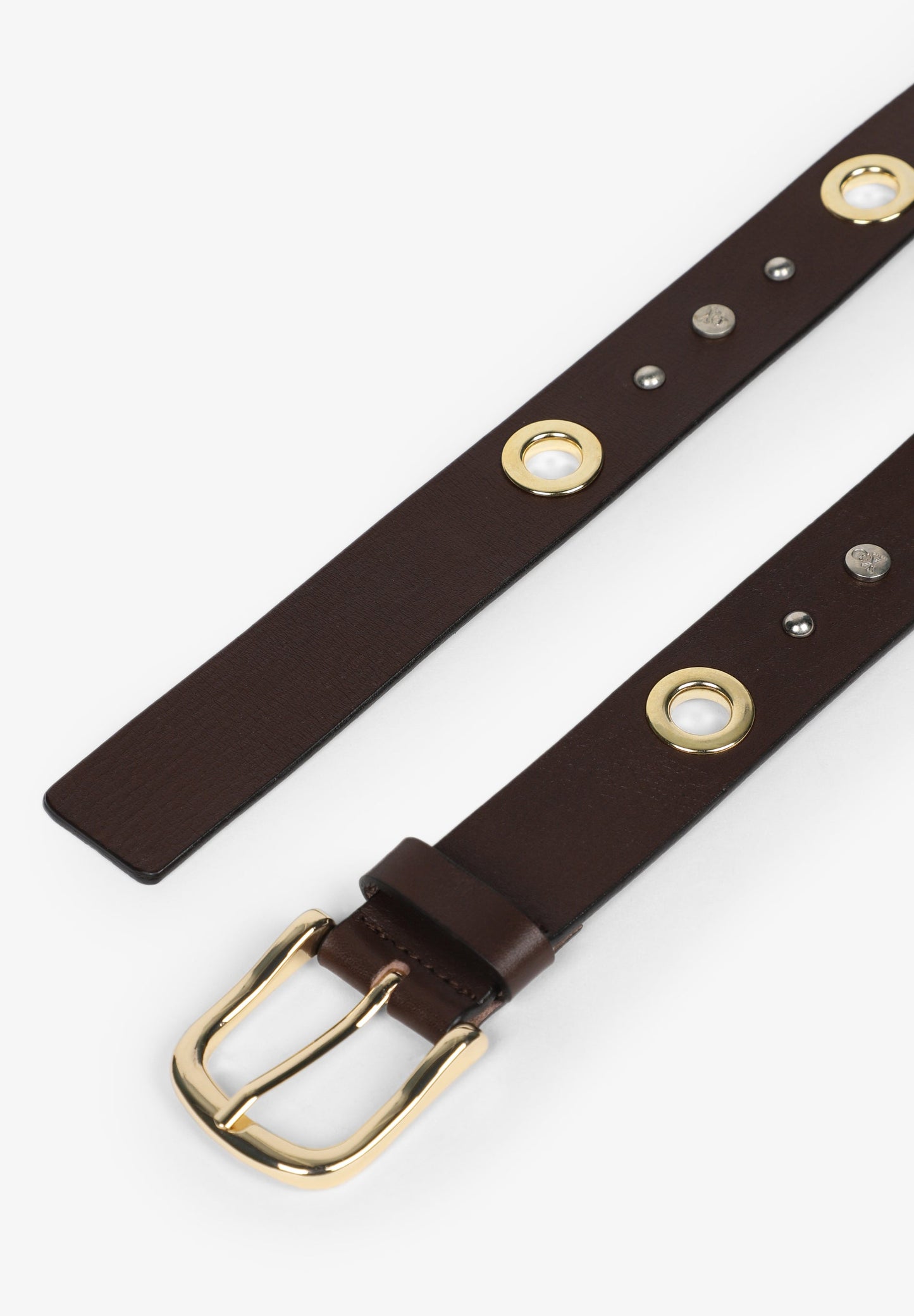 CINTURÓN PIEL DETALLES DORADOS