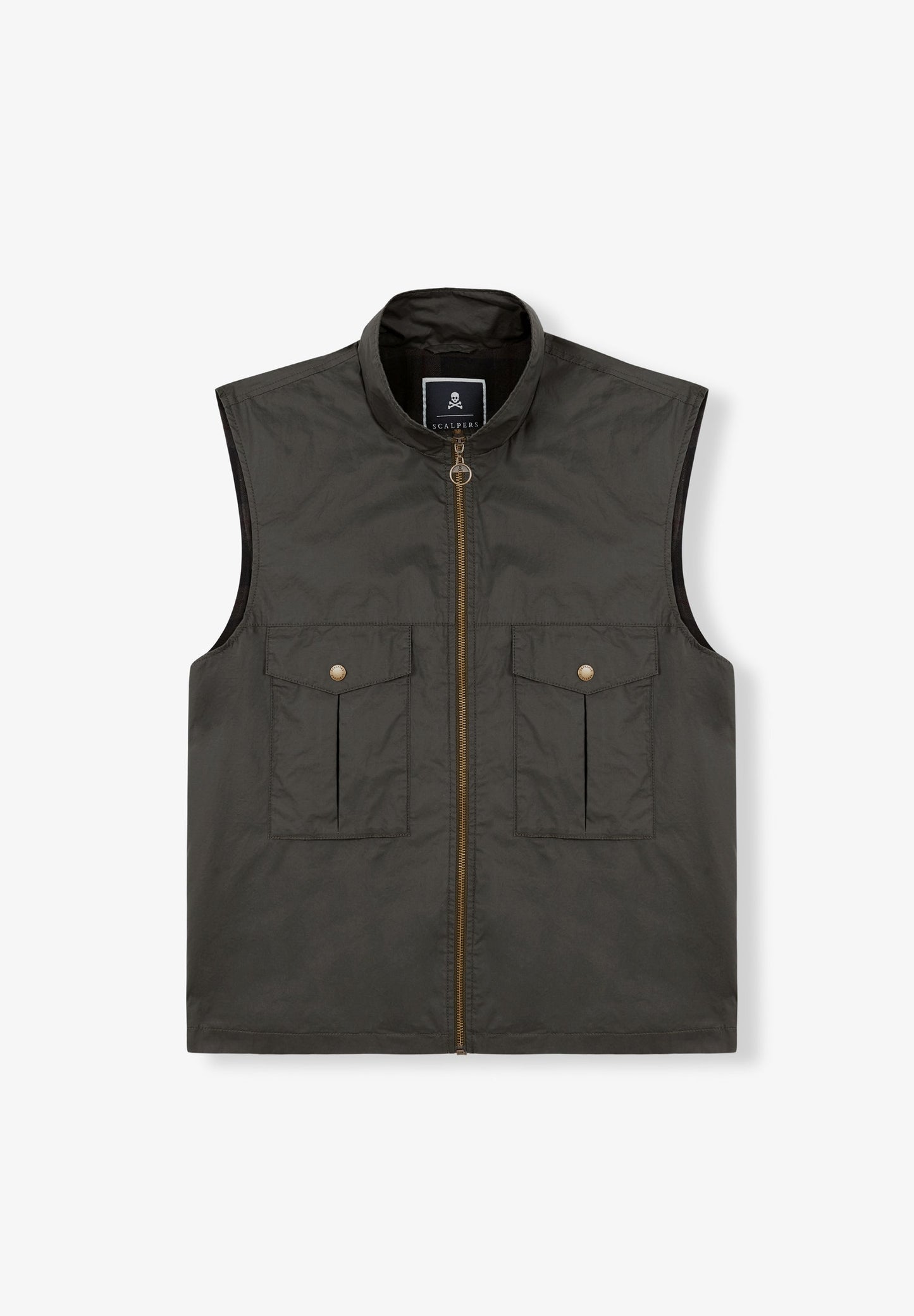 WAXED-EFFECT GILET