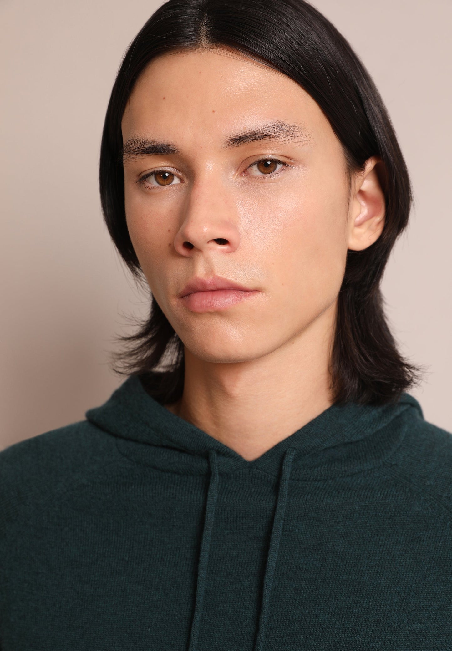 WOOL SWEATER WITH HOOD