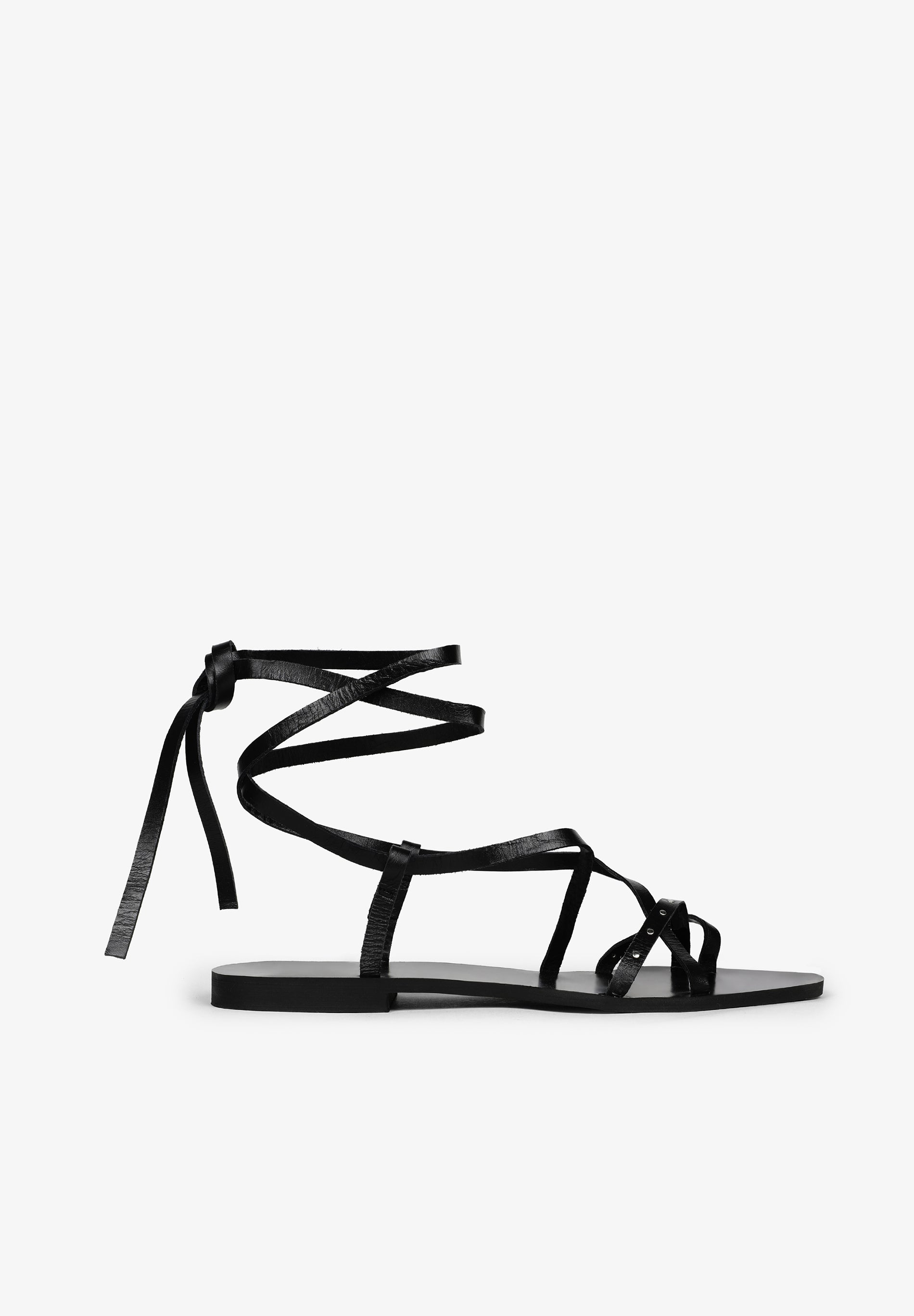 STRAPPY LEATHER SANDALS
