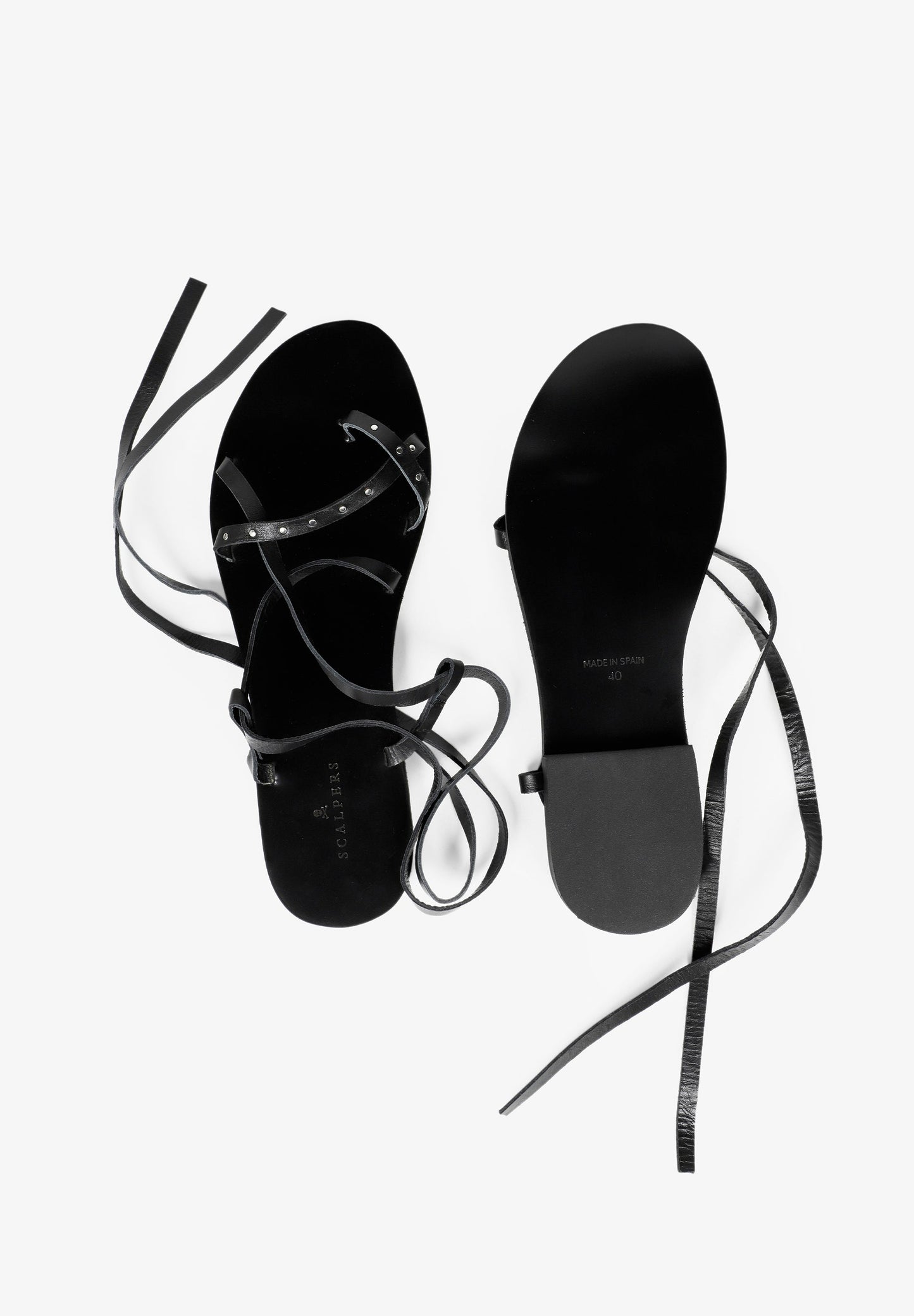 STRAPPY LEATHER SANDALS