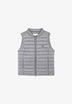 QUILTED GILET WITH SKULL DETAIL