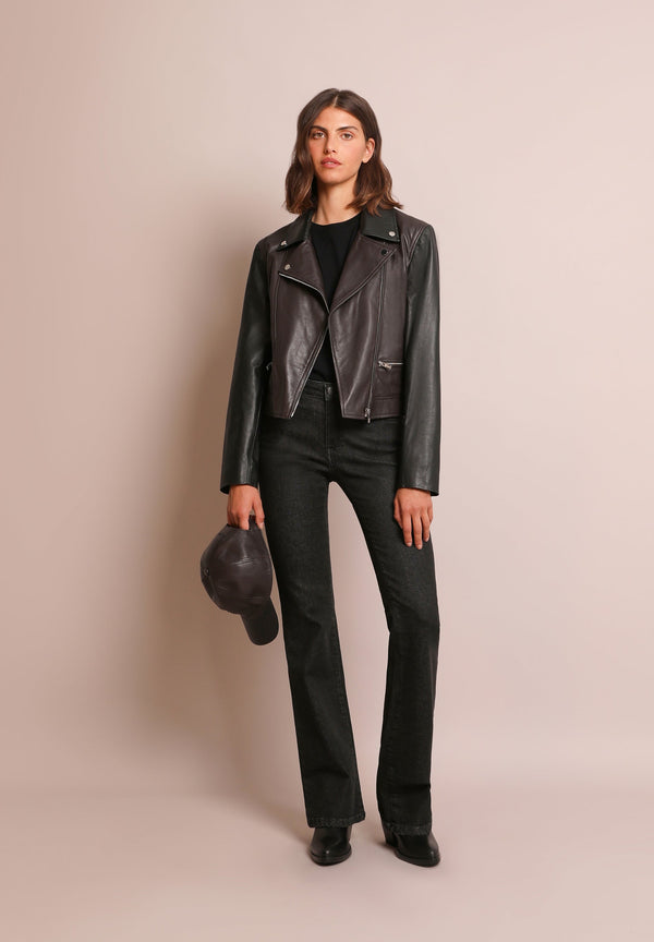 TWO-TONE BIKER JACKET