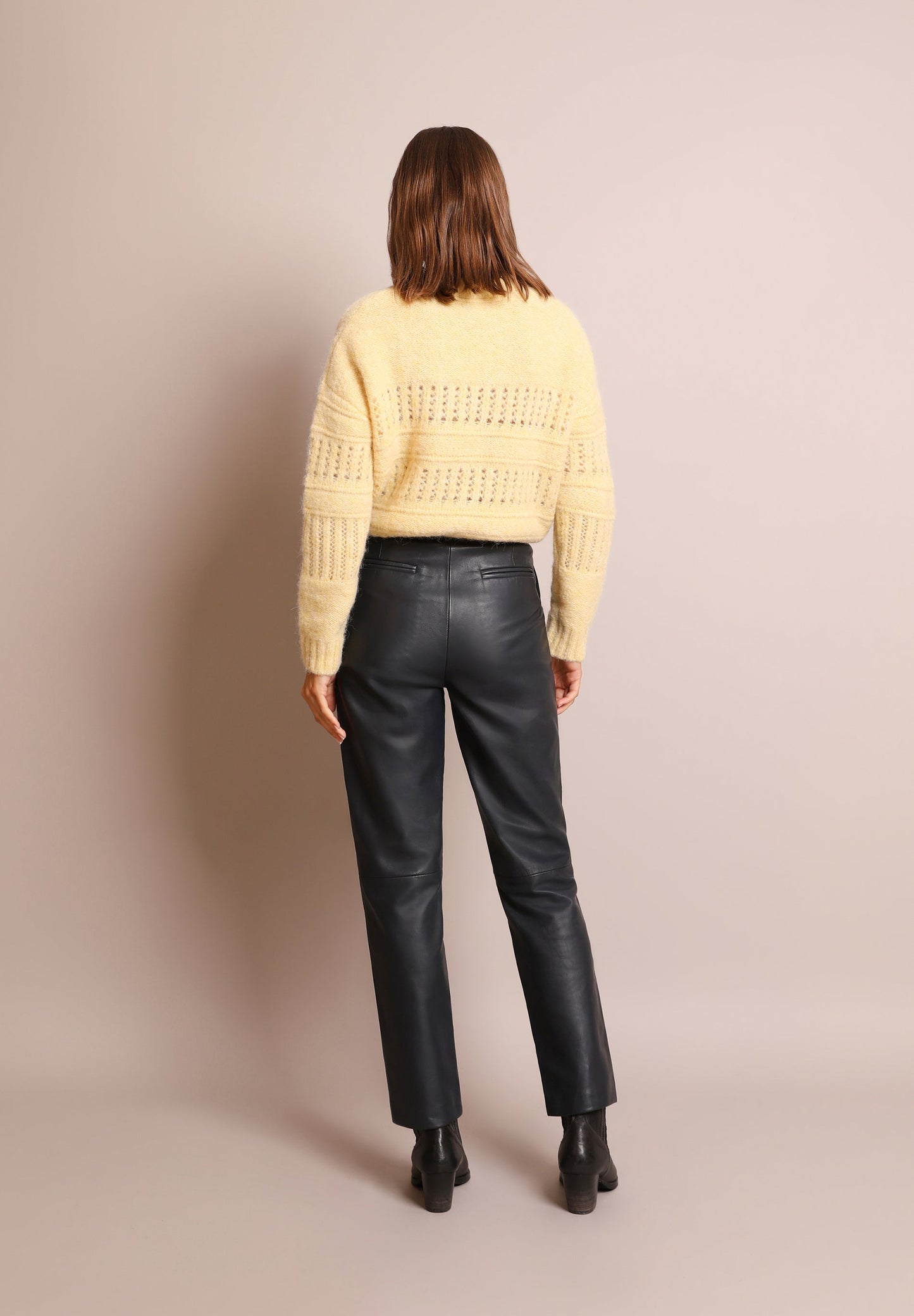 CHINO LEATHER TROUSERS