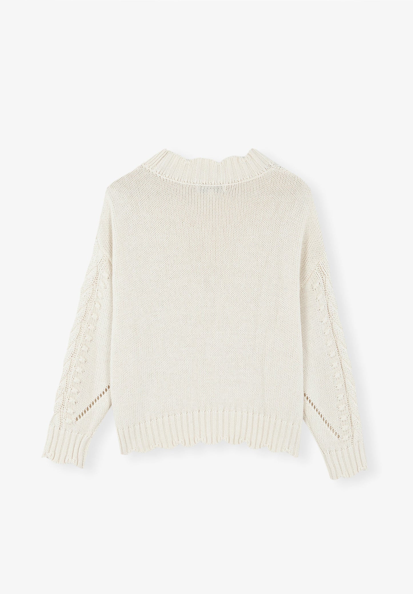 CABLE-KNIT SWEATER