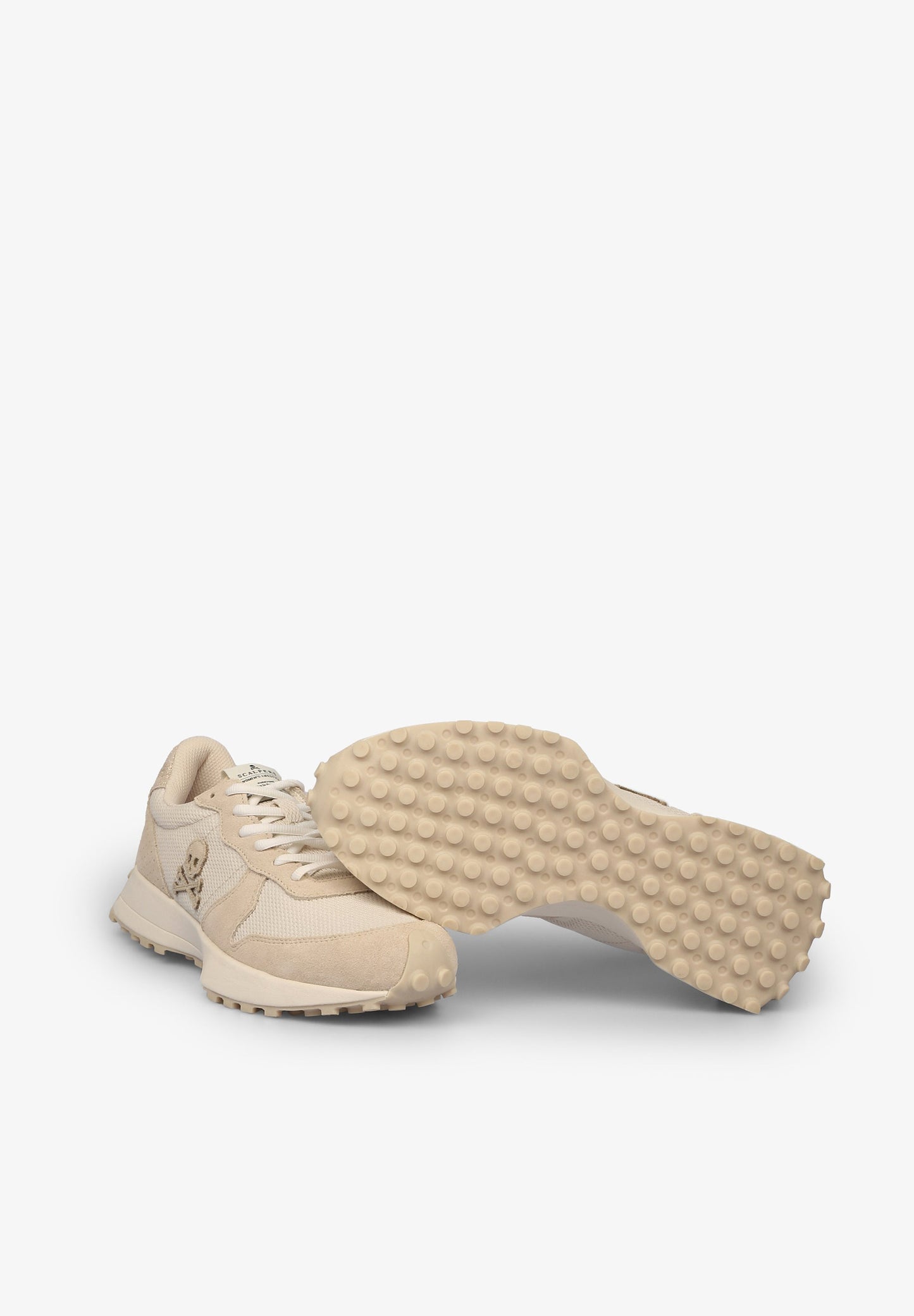 SKULL SNEAKERS WITH TRACK SOLE