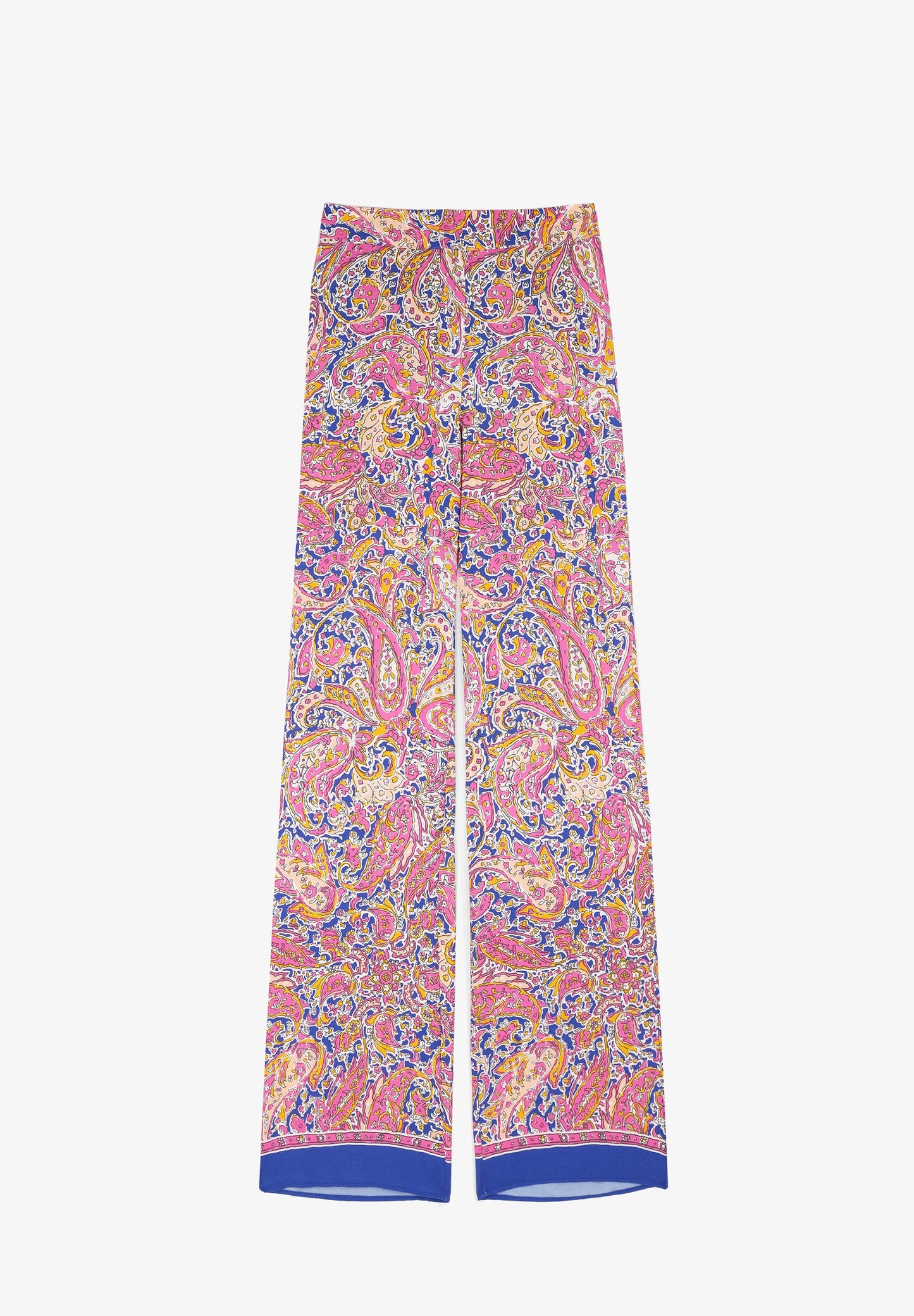 FLARED PRINTED TROUSERS